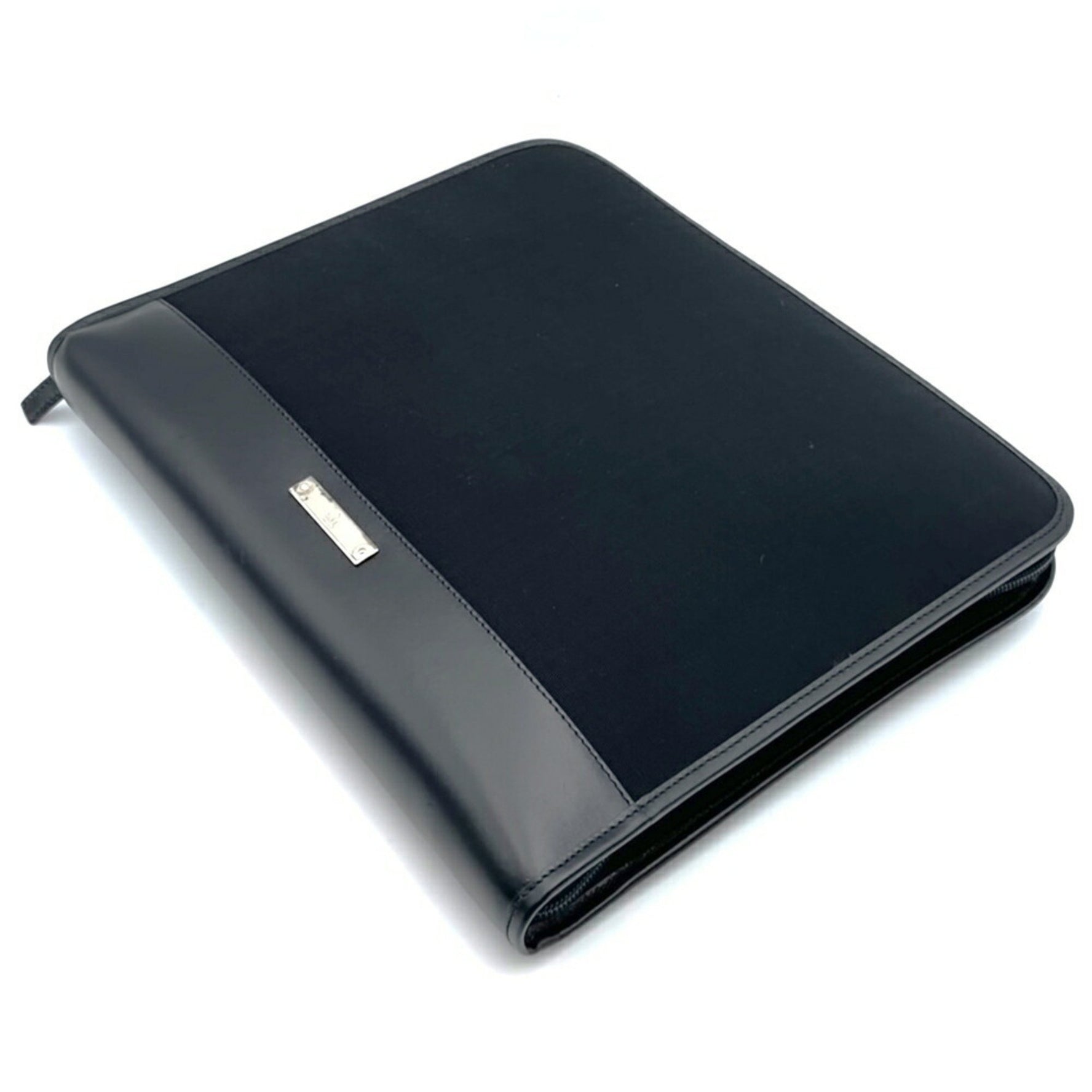 GUCCI 019 0434 Clutch Bag/Second Bag Leather/Nylon/Black Pencil Case
