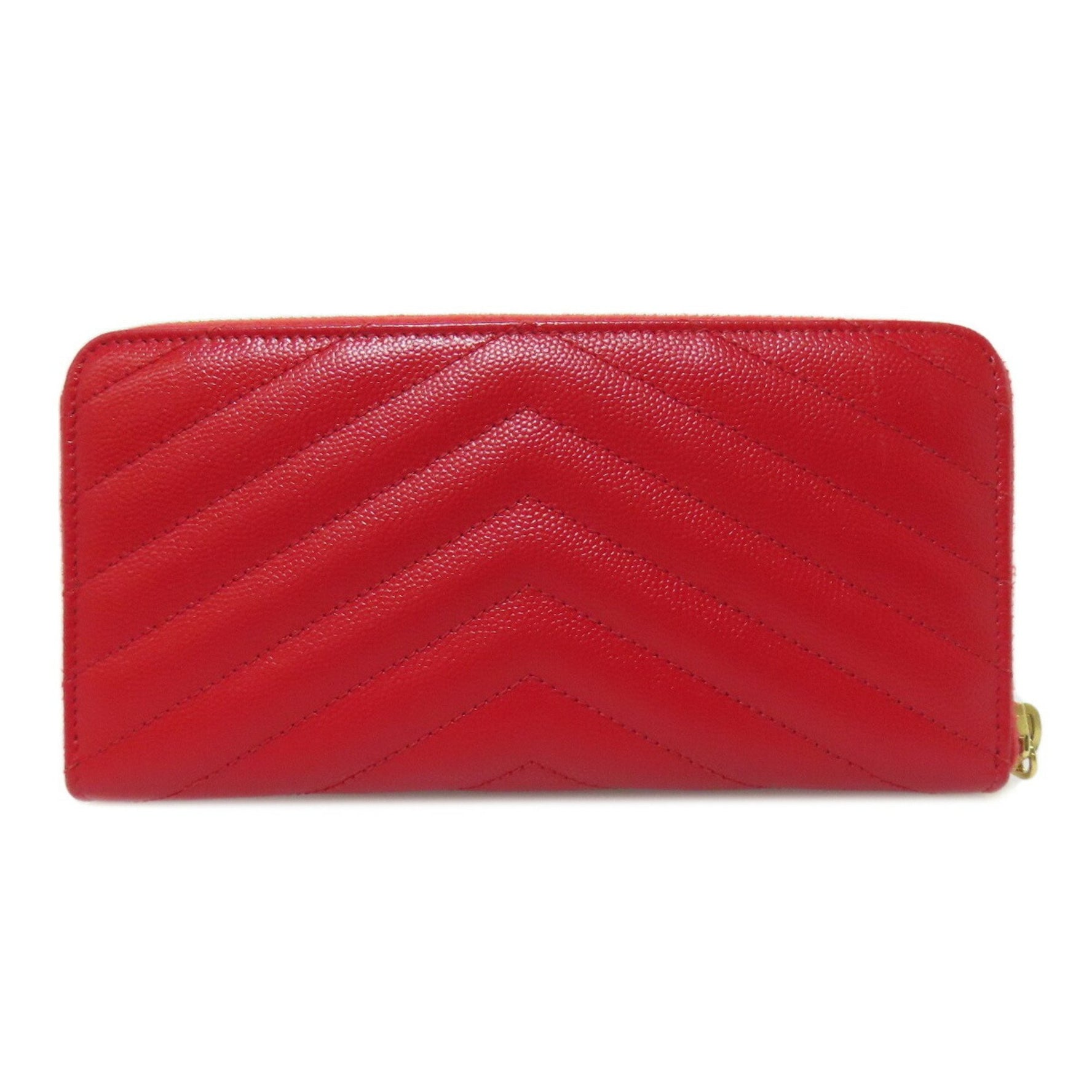 Saint Laurent V-stitch long wallet in calfskin . SAINT LAURENT
