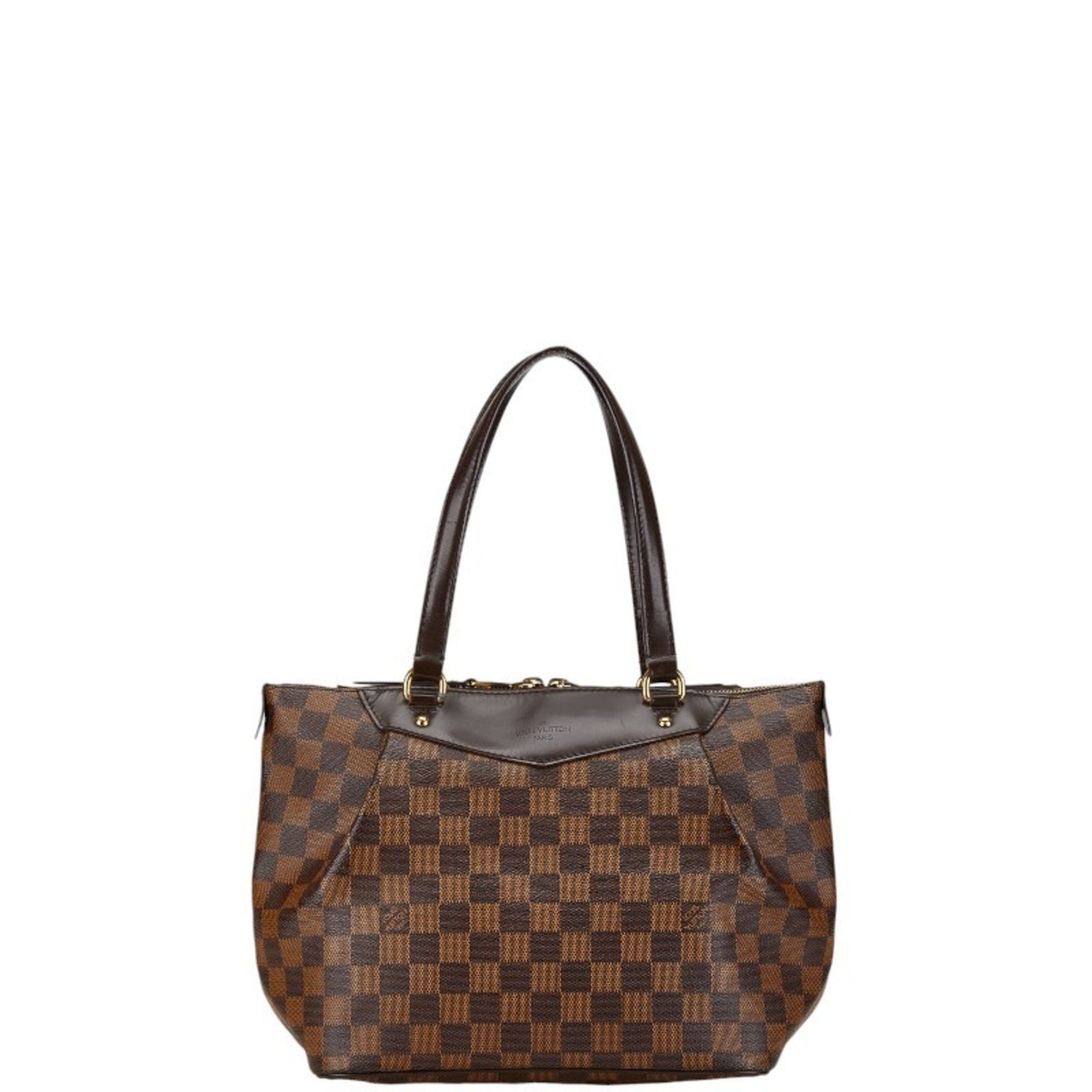 Louis Vuitton Damier Westminster PM Handbag Brown PVC Leather