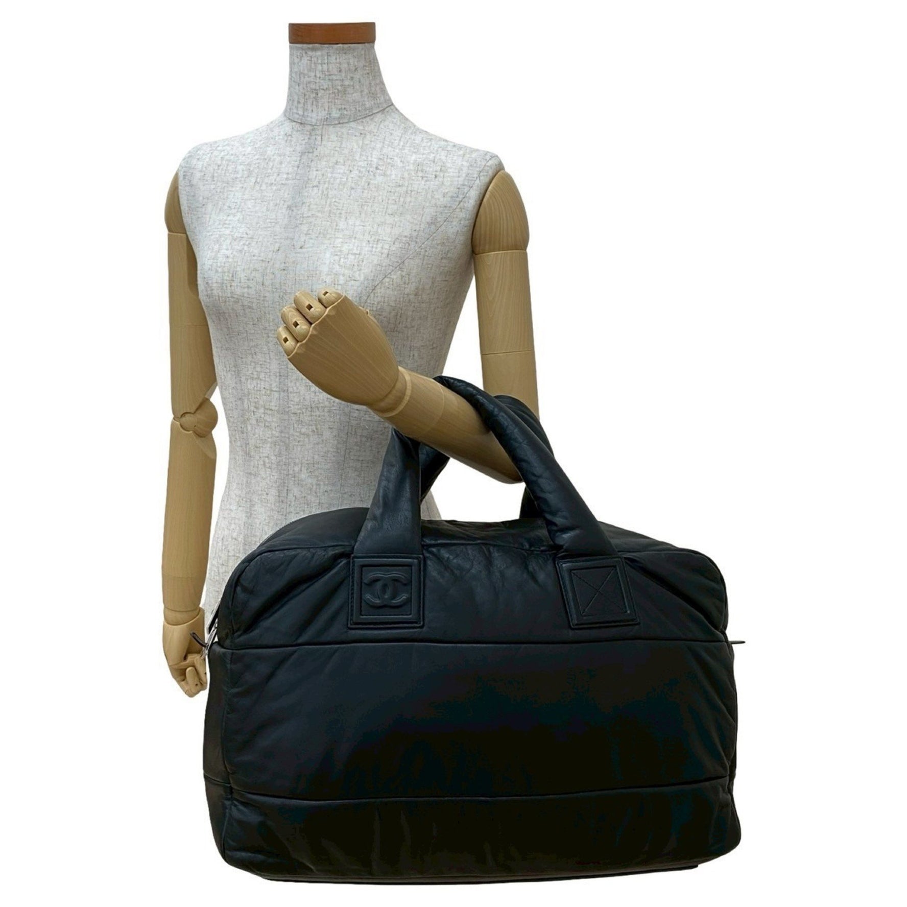 CHANEL Coco Cocoon Mark Lambskin Handbag Tote Bag