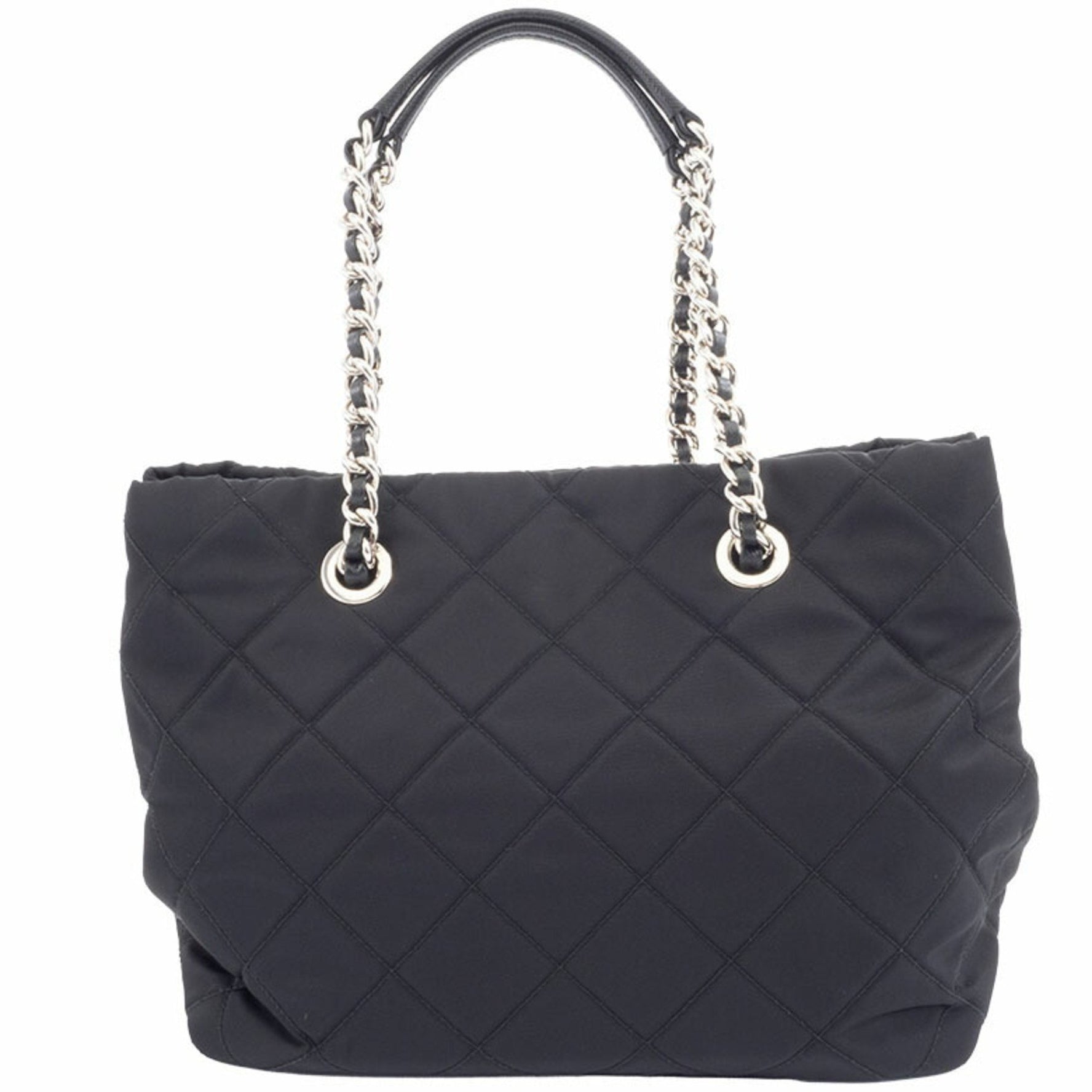 Prada Quilted Chain Tote Bag Nylon | Leather