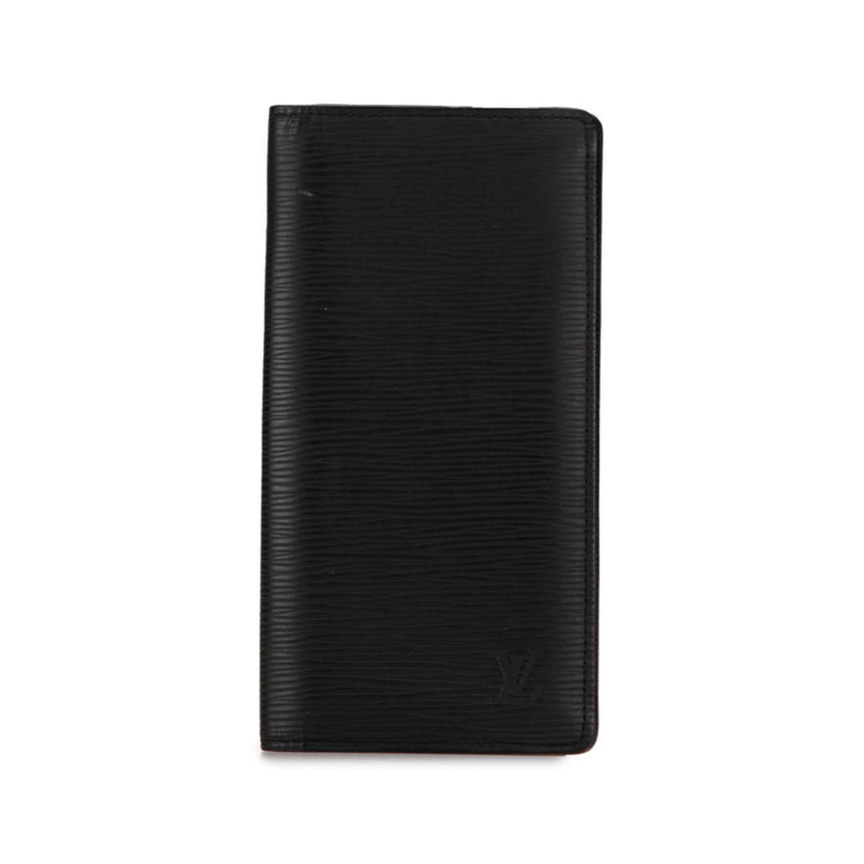 Louis Vuitton Epi Portefeuille Brazza Long Wallet Noir Black Leather