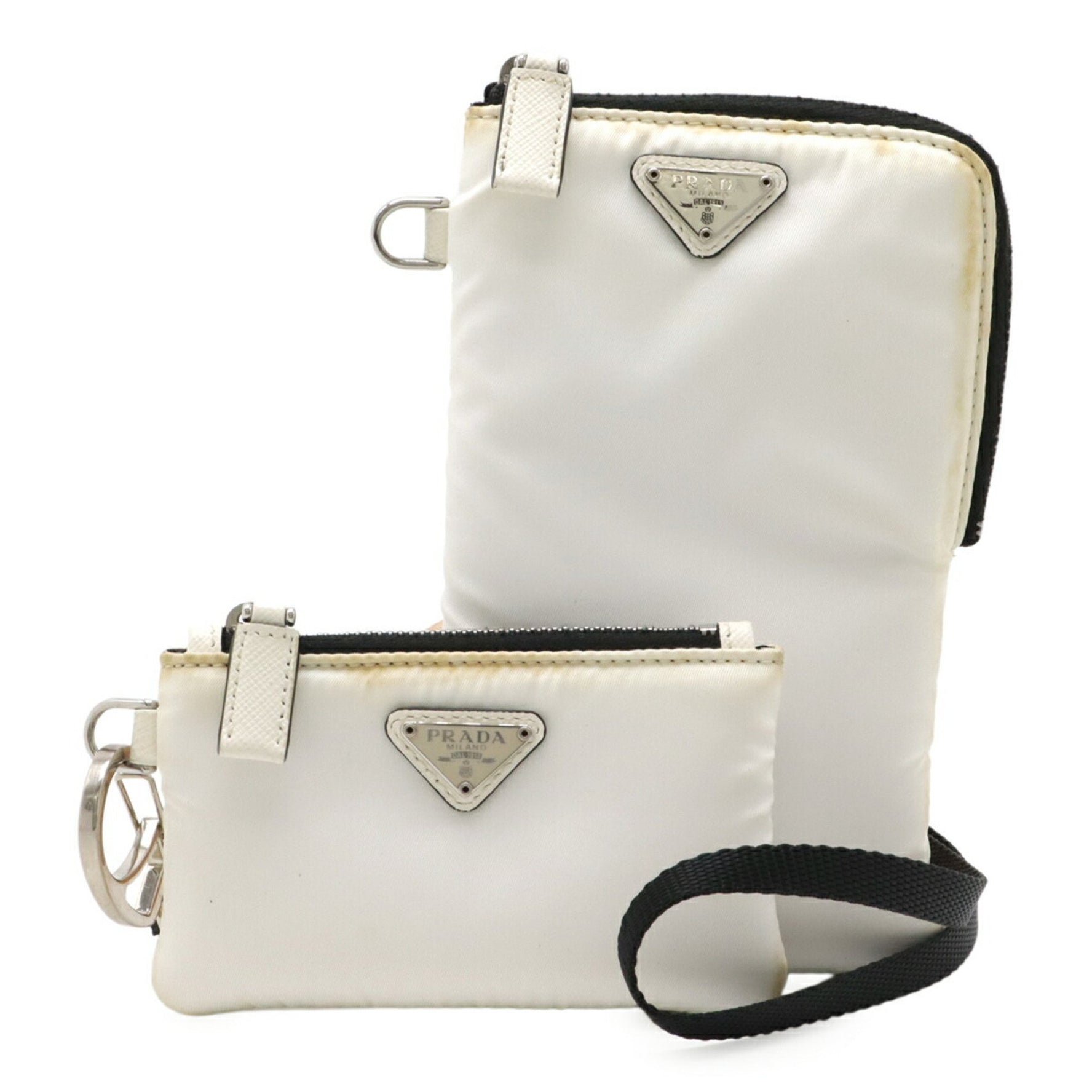 PRADA Smartphone Case Shoulder Bag Pouch with Neck Strap, Nylon