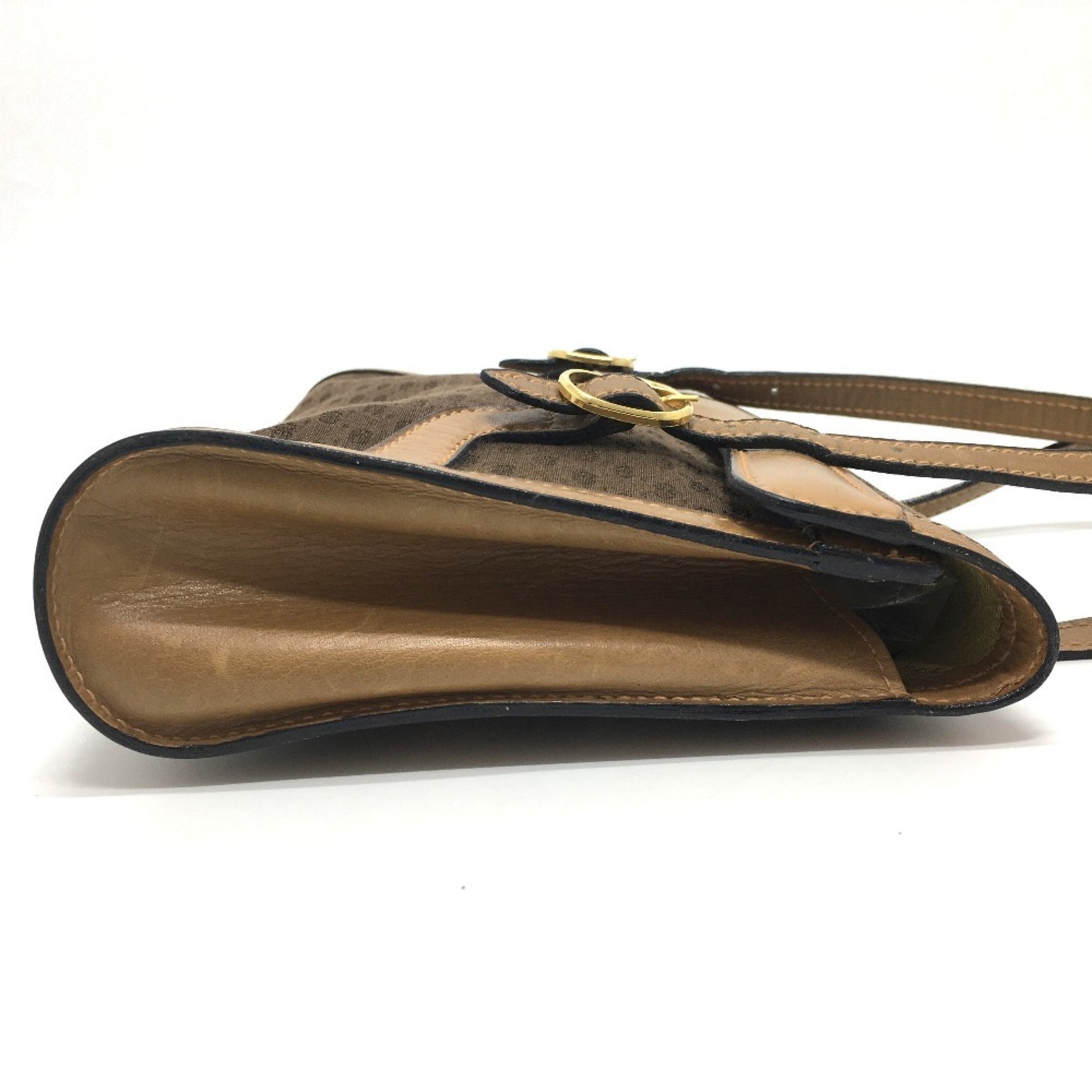 GUCCI 067 Micro GG Old Tote Bag Shoulder Canvas Leather