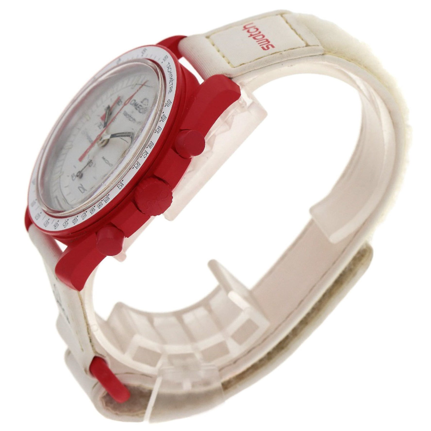 Omega Swatch Moon MISSION TO MARS Wristwatch Ceramic Nylon