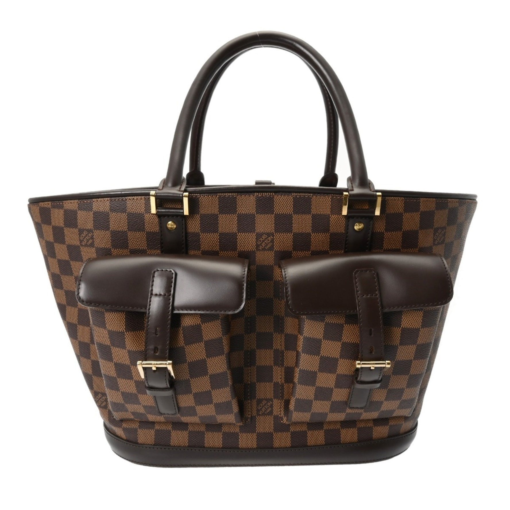 LOUIS VUITTON Damier Manosque GM Canvas Handbag
