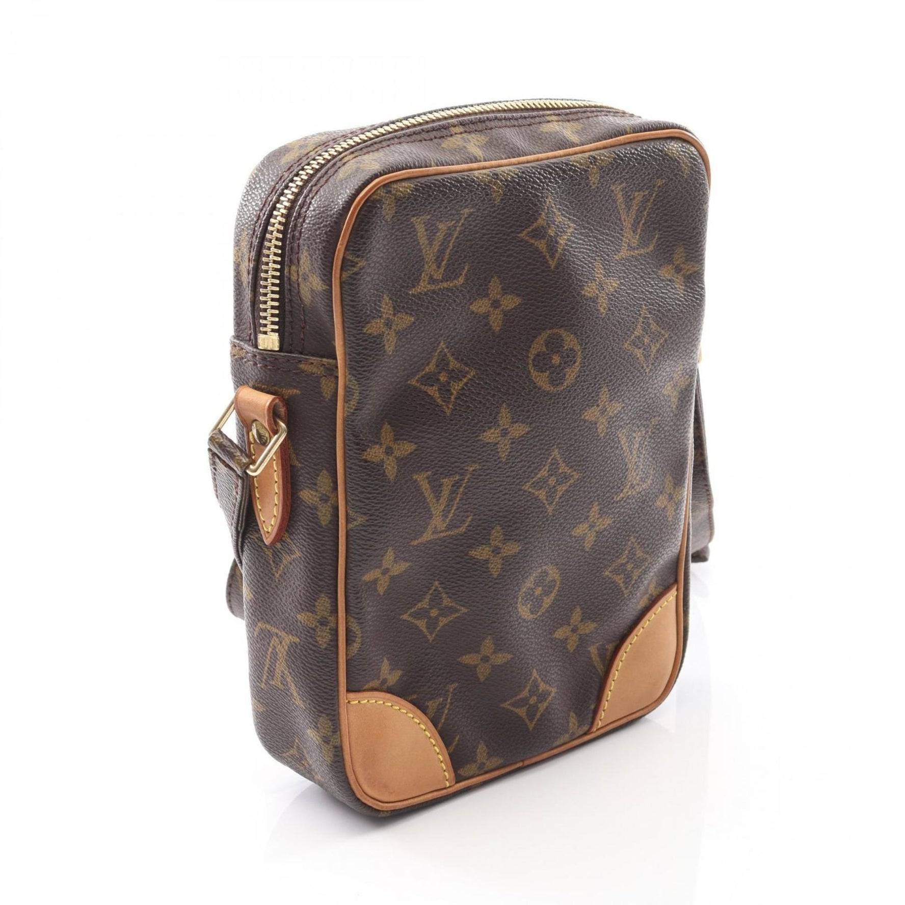 Louis Vuitton Danube Shoulder Bag, Coated Canvas and Leather, Monogram