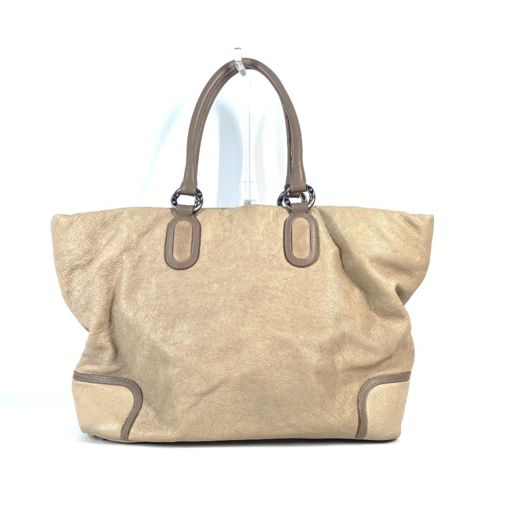 CHANEL Deka Coco CC Logo Shoulder Bag Tote Leather