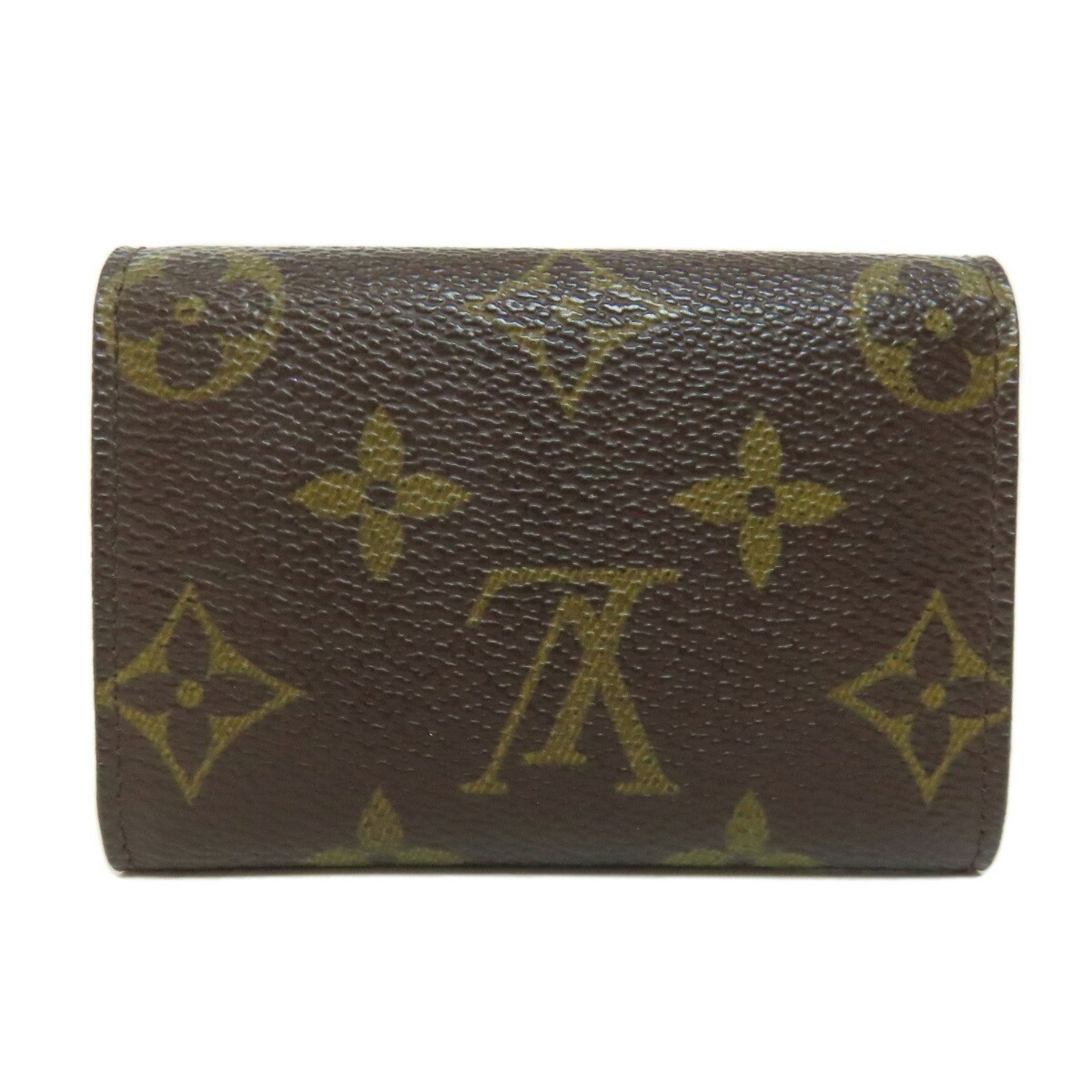 Louis Vuitton Porto Monnaie Plat Wallet/Coin Case Canvas