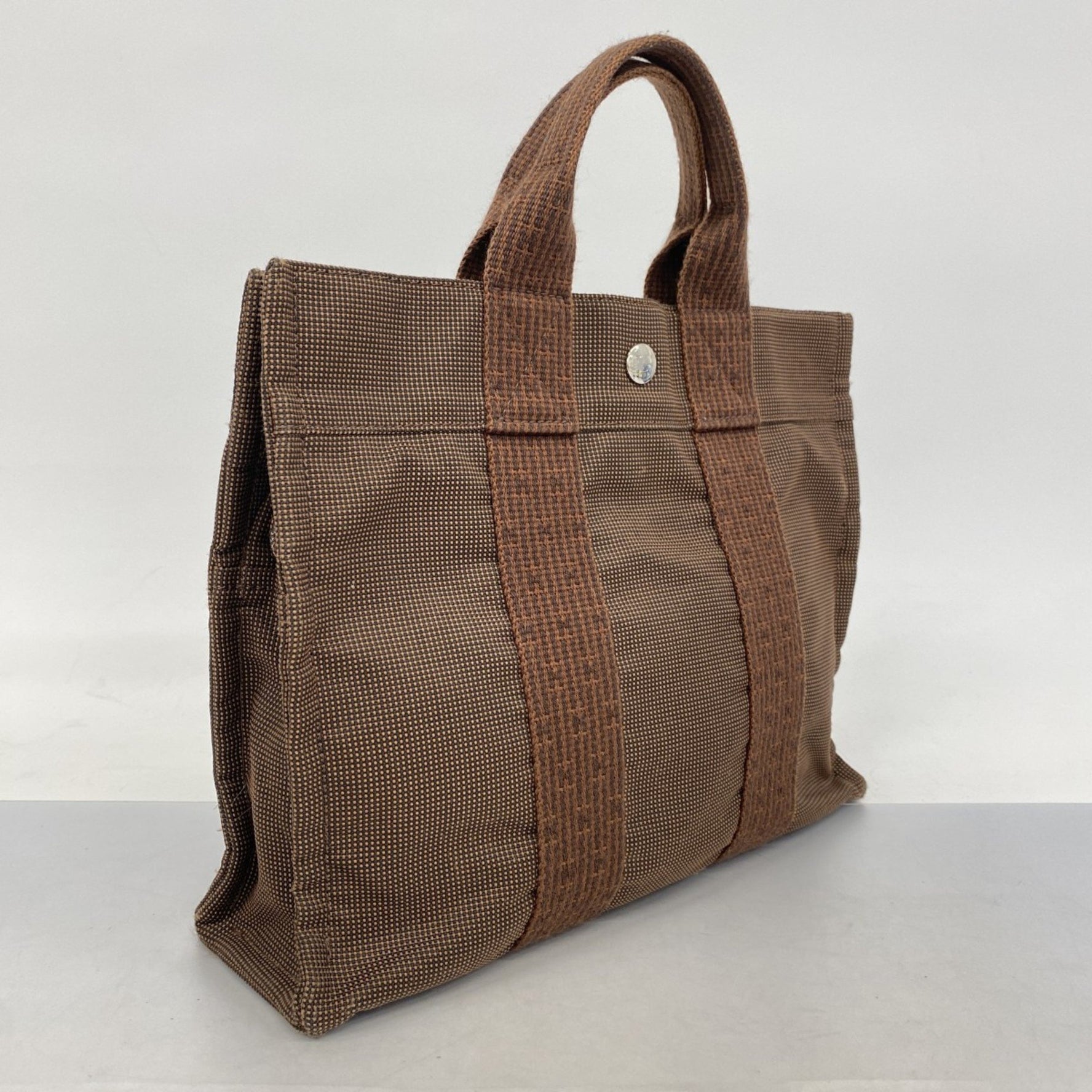 Hermes Air Line PM Canvas Handbag
