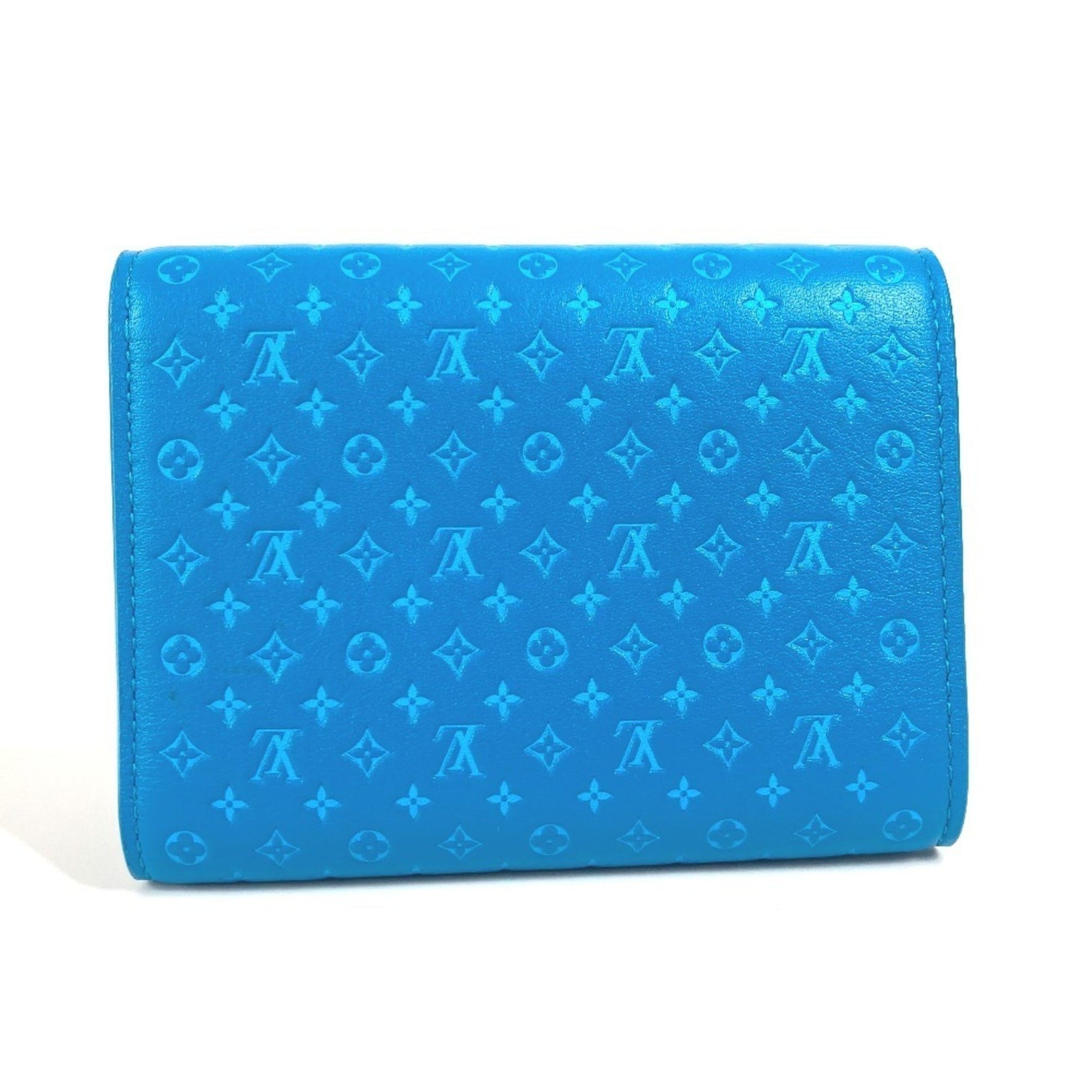 Louis Vuitton Nanogram Portefeuille Victorine Compact Wallet Tri-fold Leather Men's