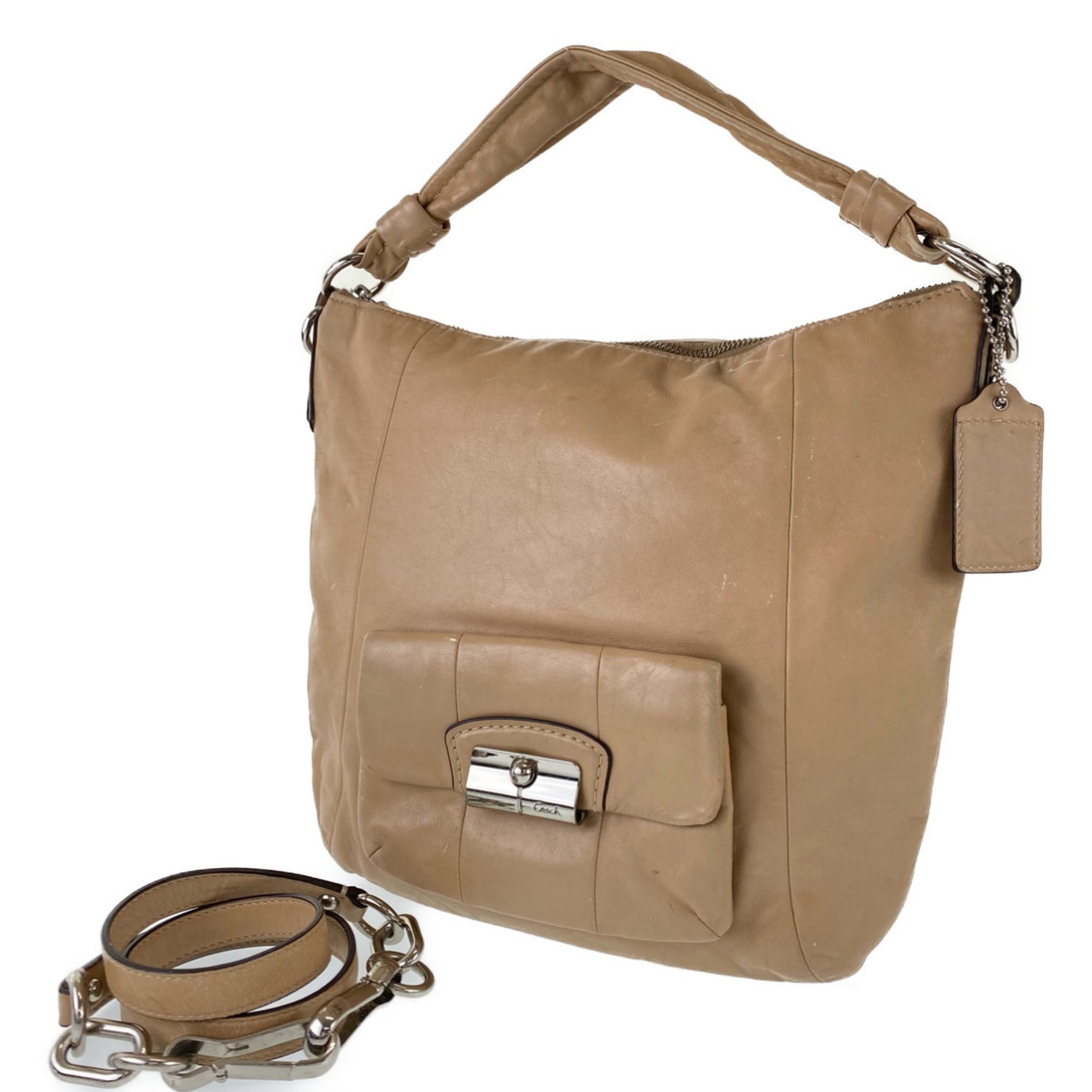COACH crossbody leather hobo shoulder bag handbag