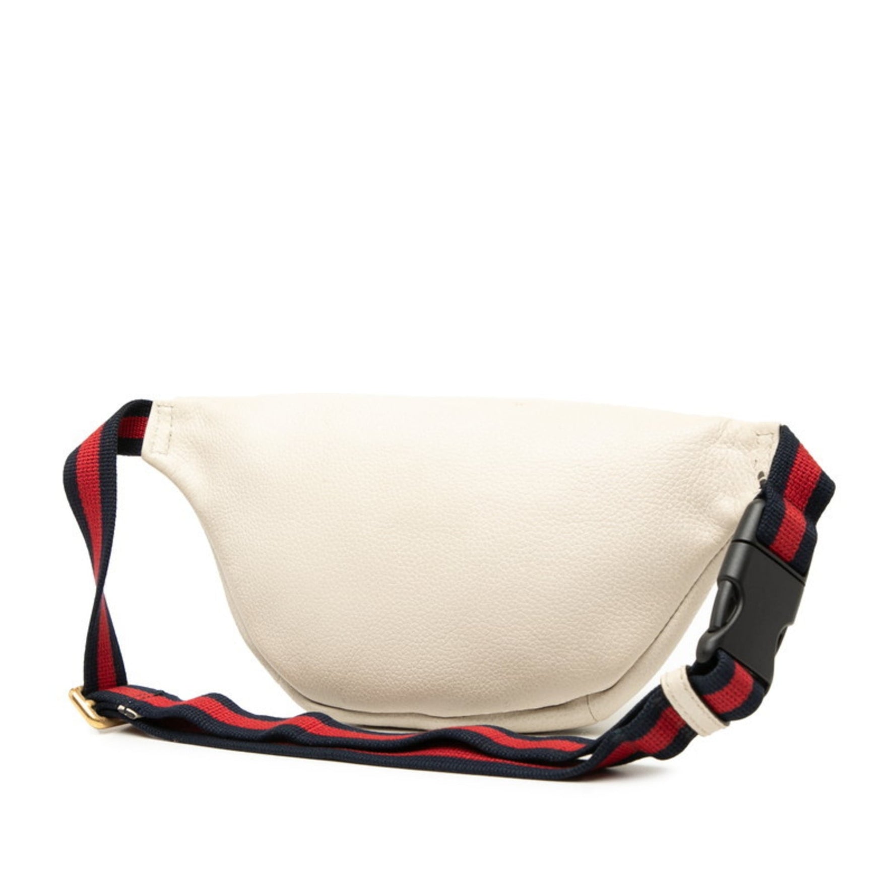 Gucci Logo Sherry Line Body Bag, Waist Shoulder Bag Beige Multicolor Leather