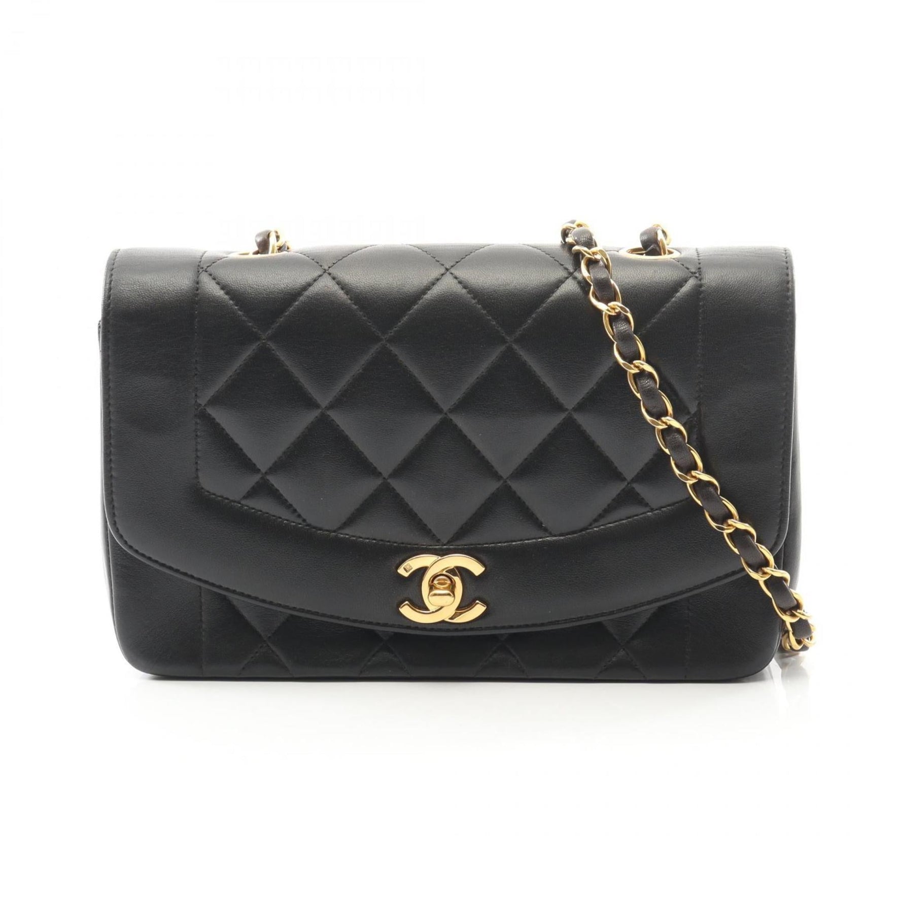 CHANEL Matelasse Diana Flap Shoulder Bag in Lambskin Leather