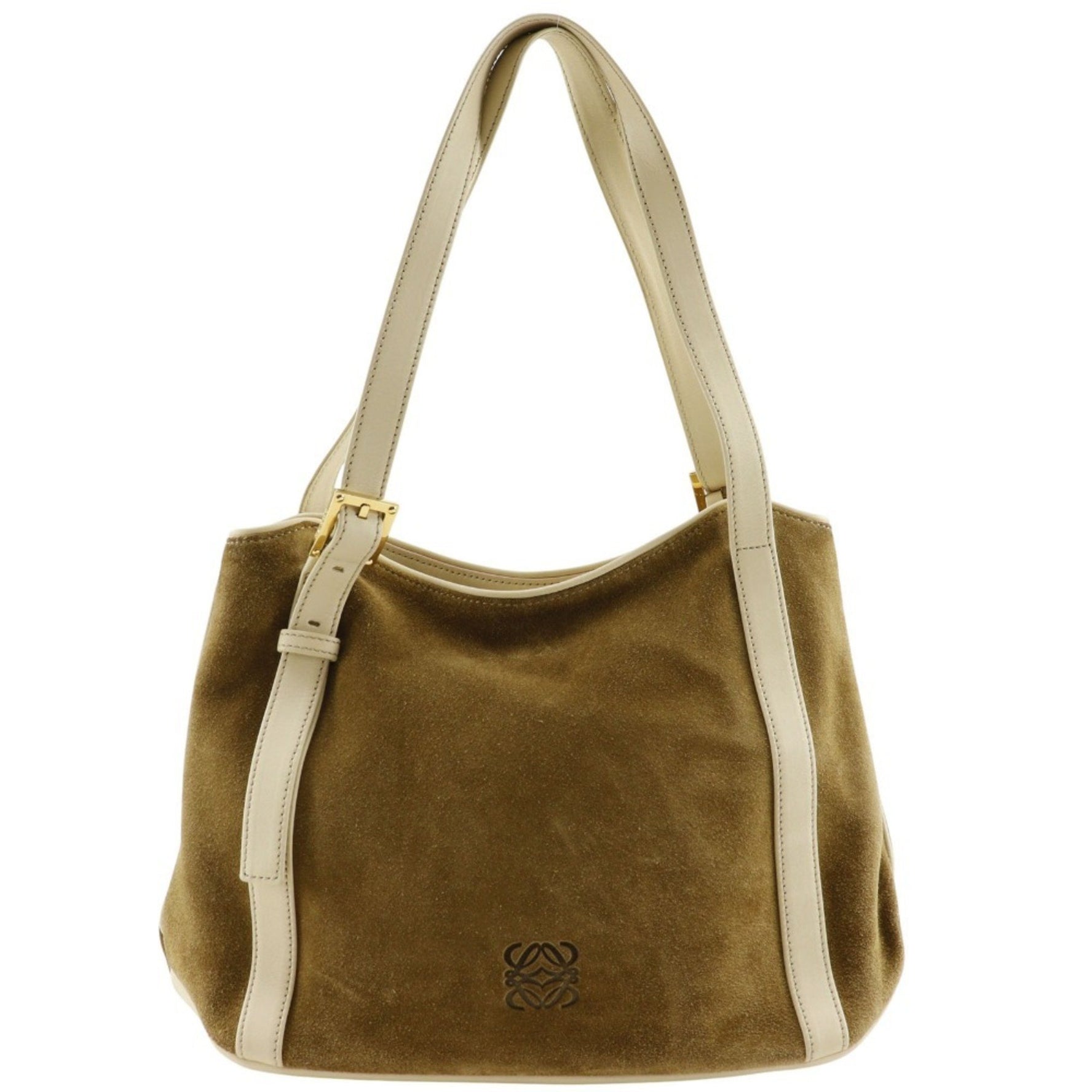 LOEWE Anagram Shoulder Bag Suede