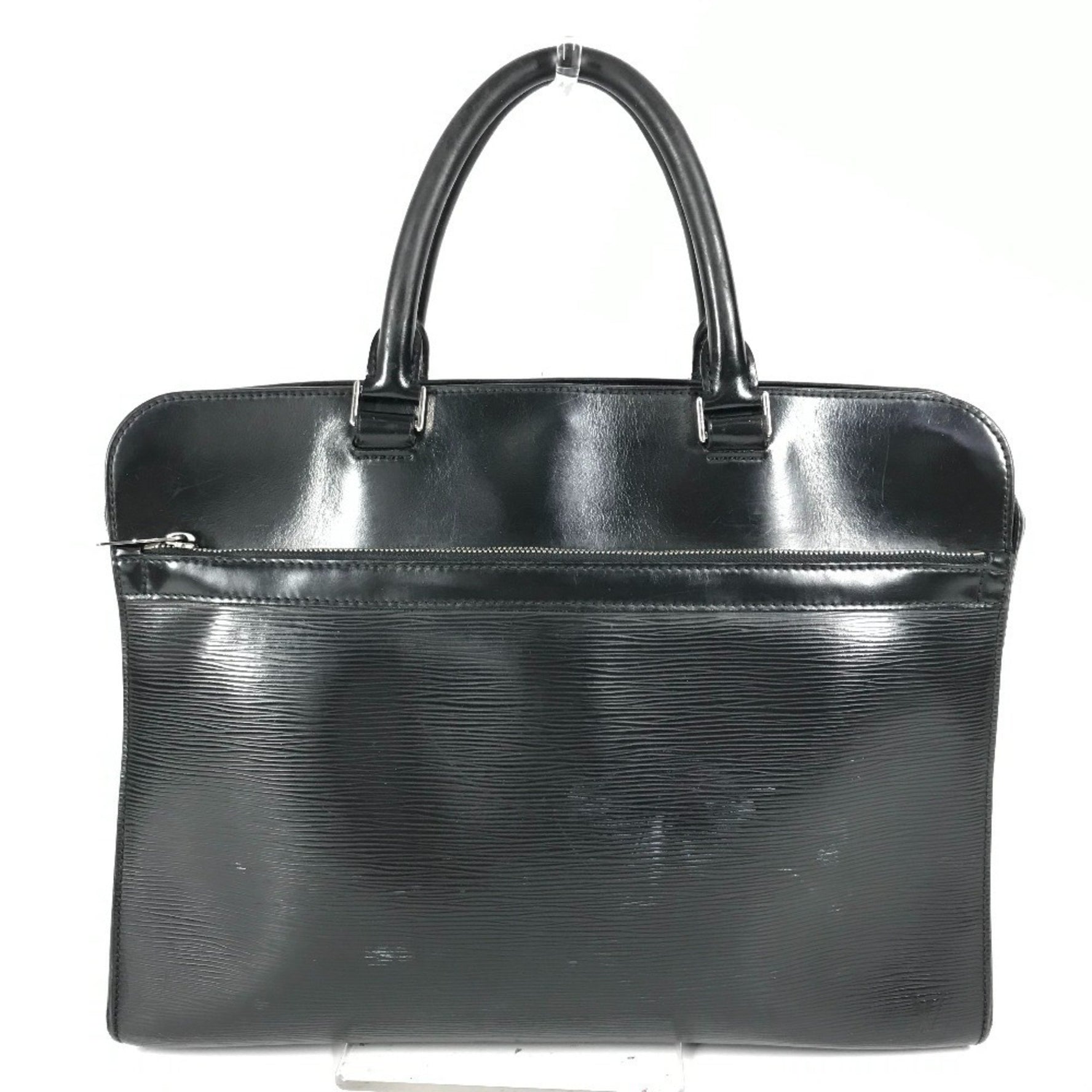 Louis Vuitton Epi Bassano MM Bag Tote Handbag Briefcase Business Leather Men's Noir Black