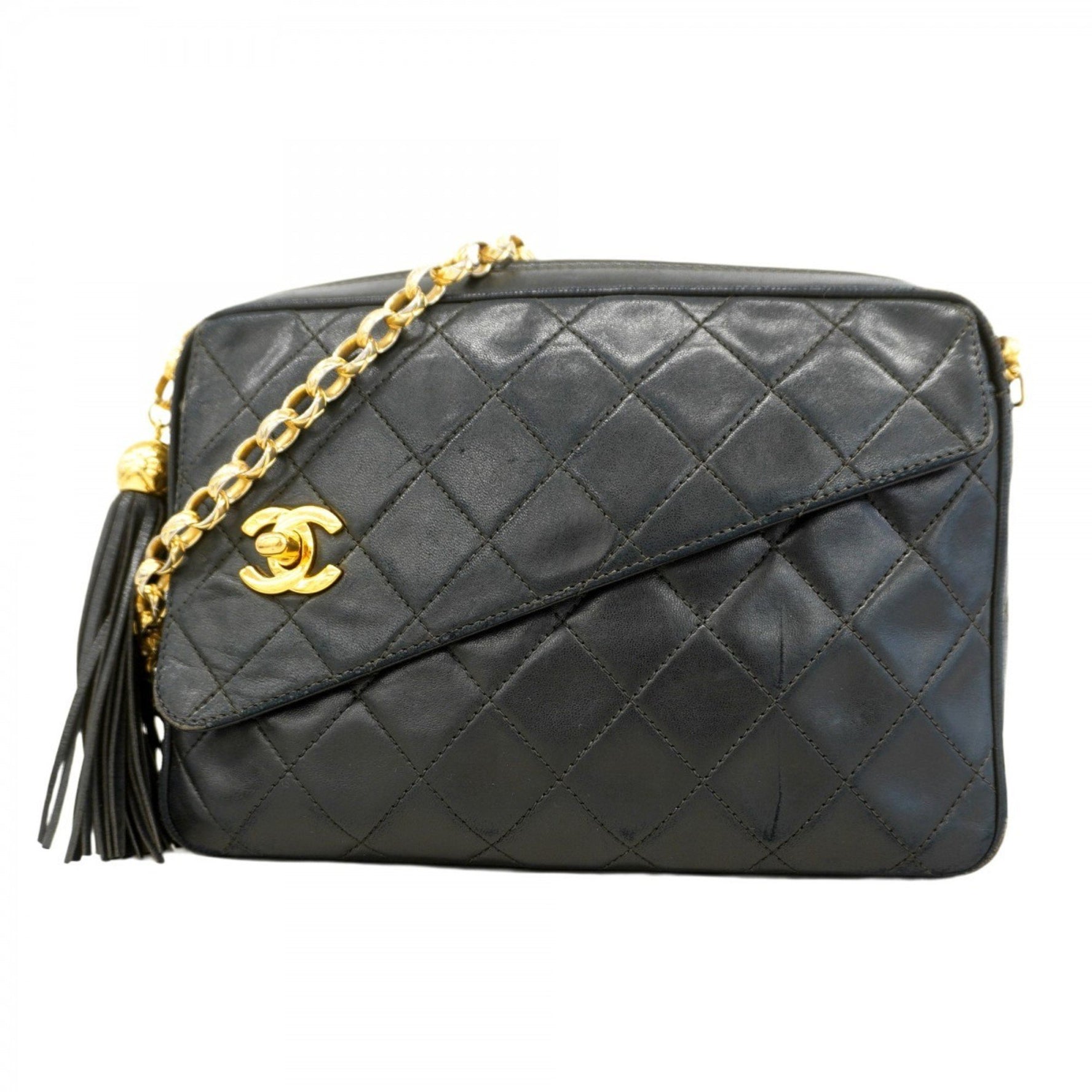 Chanel Shoulder Bag with Matelasse Chain, Lambskin