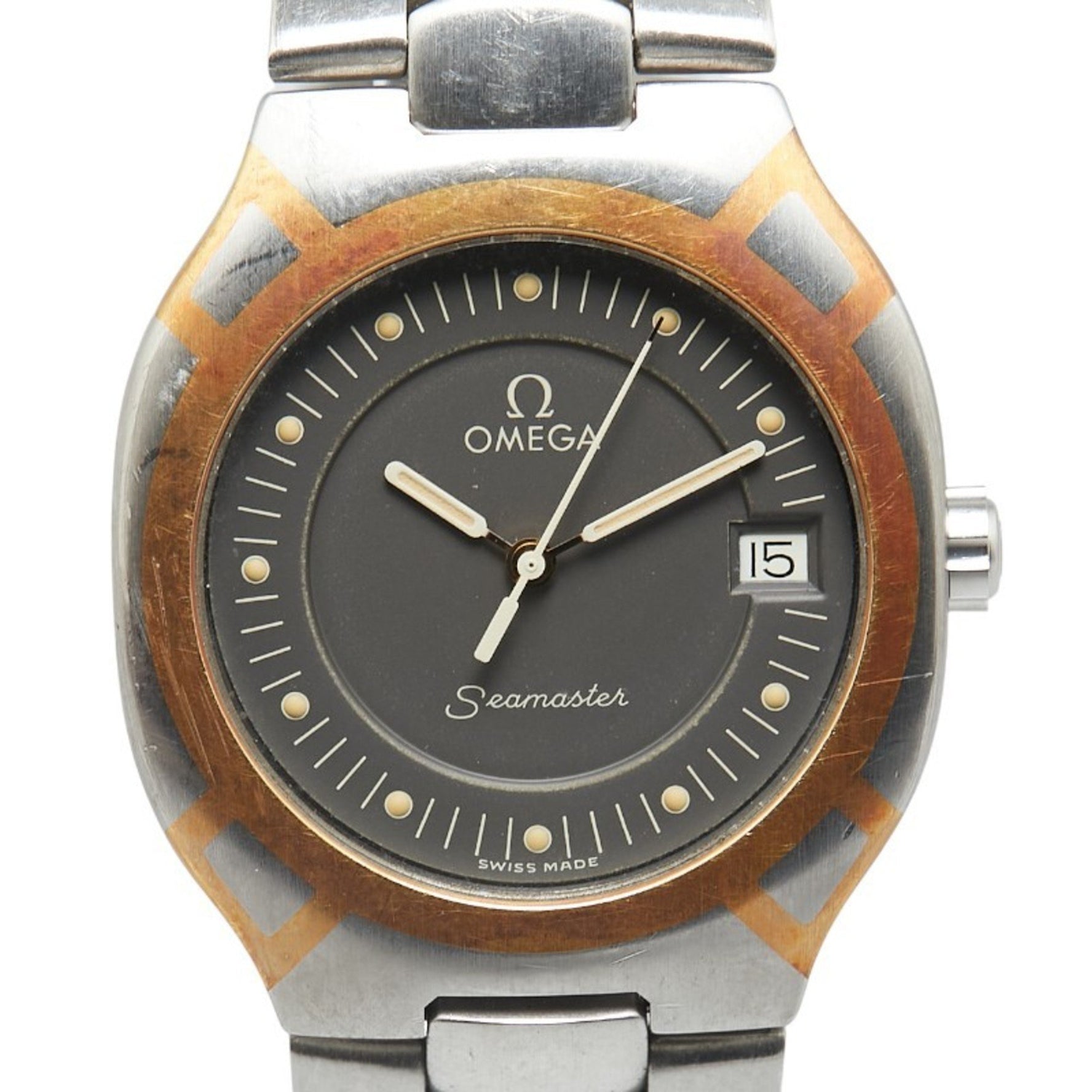 OMEGA Seamaster Polaris Watch Quartz Grey Dial Stainless Steel