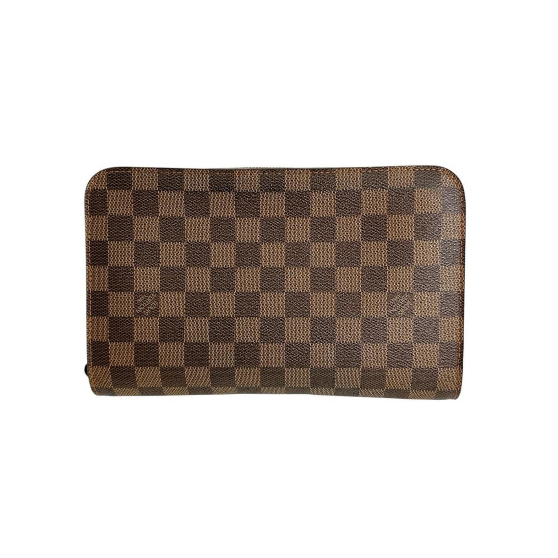 Louis Vuitton Second Bag Clutch Damier Ebene Saint Canvas