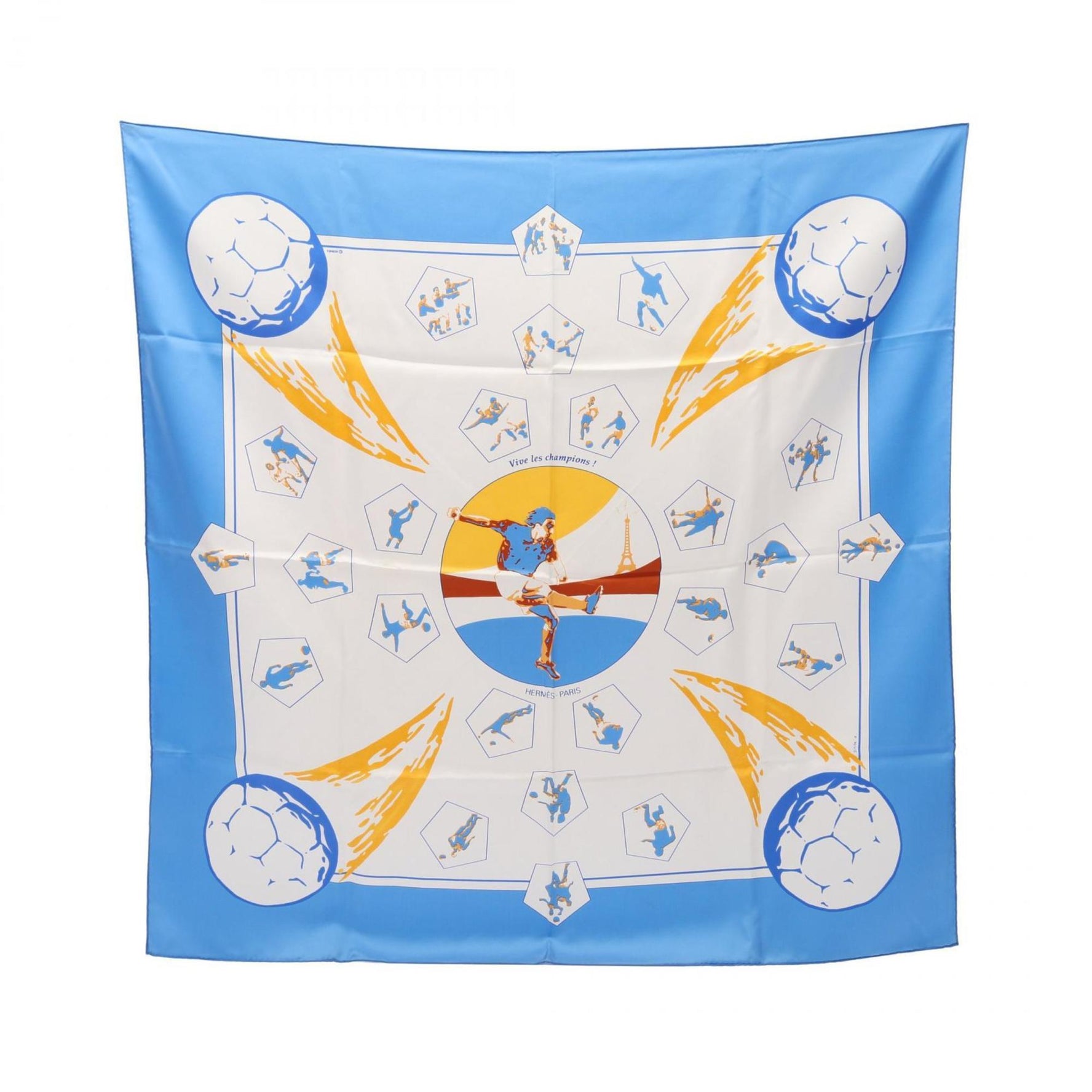 Hermes Carré 90 Vive les champions! Scarf, Silk, Multicolor