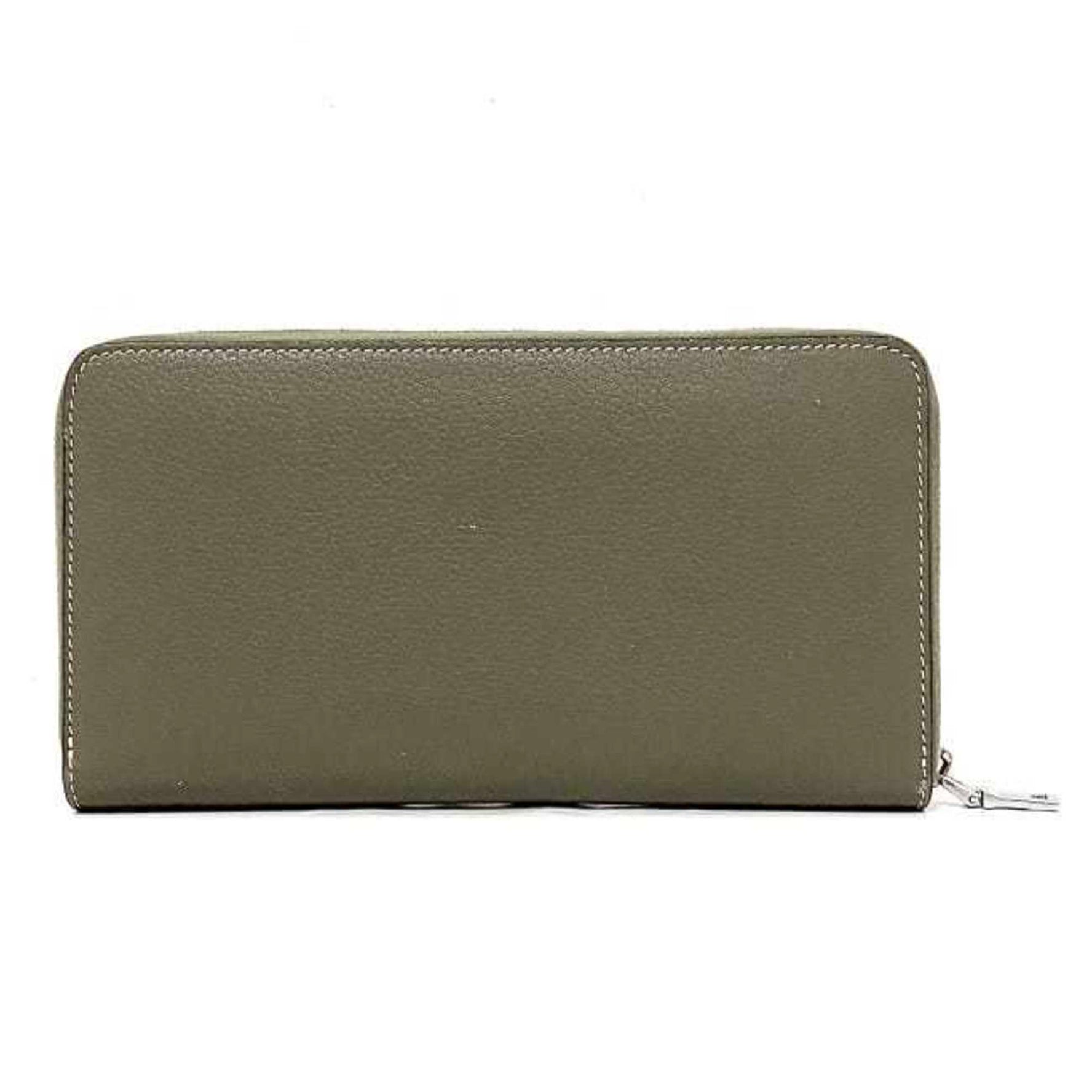 Celine long wallet gray beige graige slip multifunction leather large ladies card 1