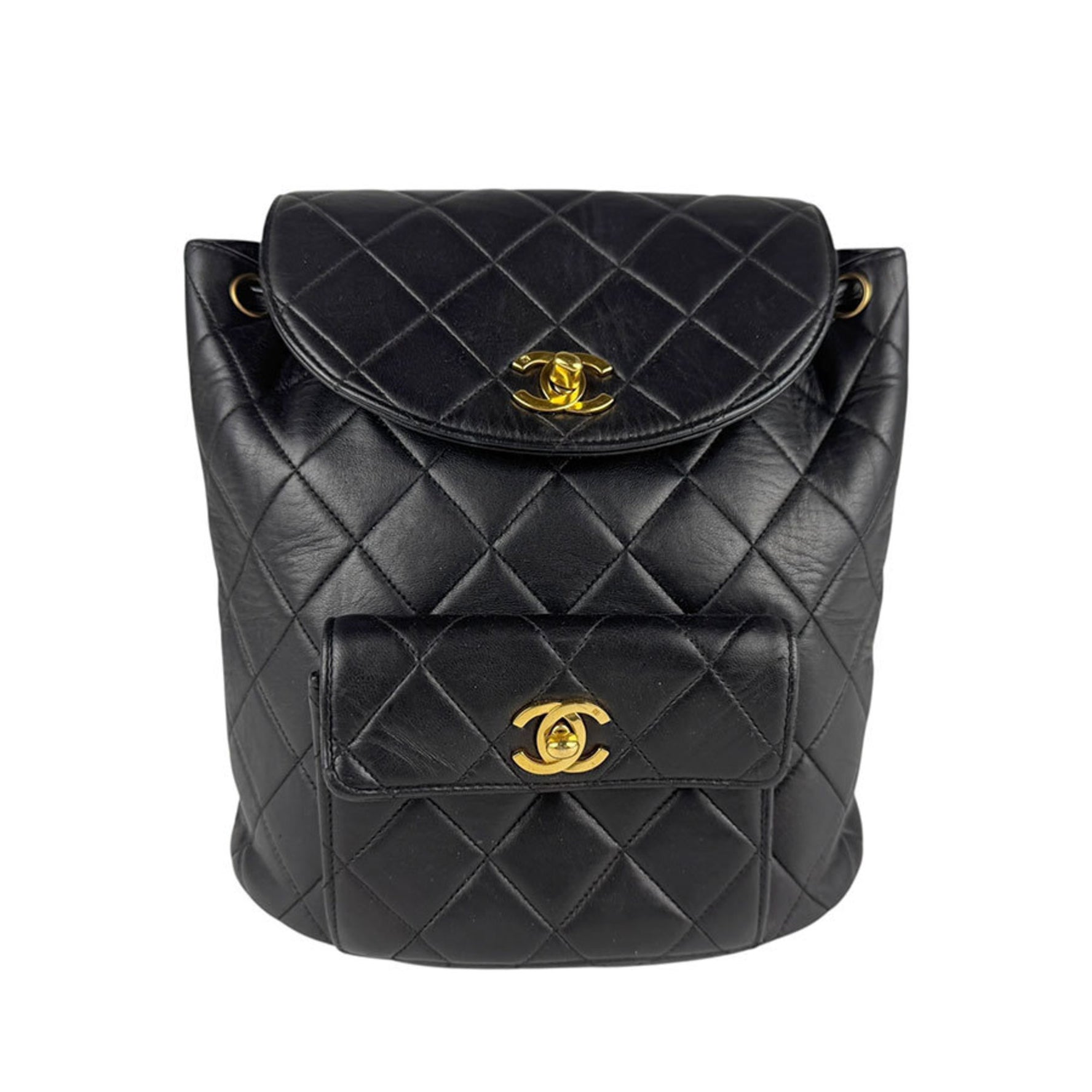 CHANEL Matelasse Backpack in Leather, Metal, and Gold