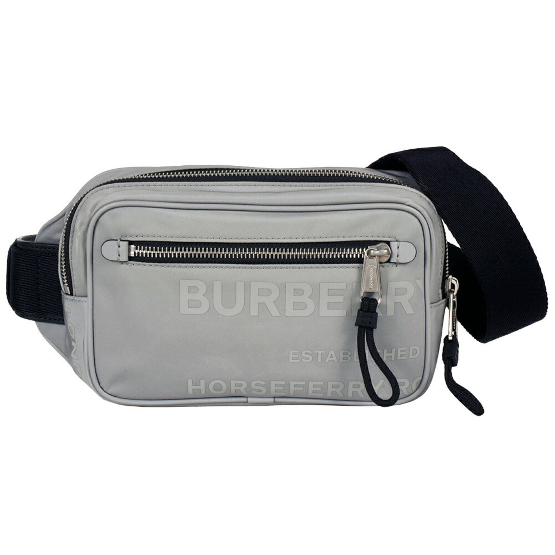 Burberry Horseferry Bumbag Body Bag Nylon Polyurethane Grey