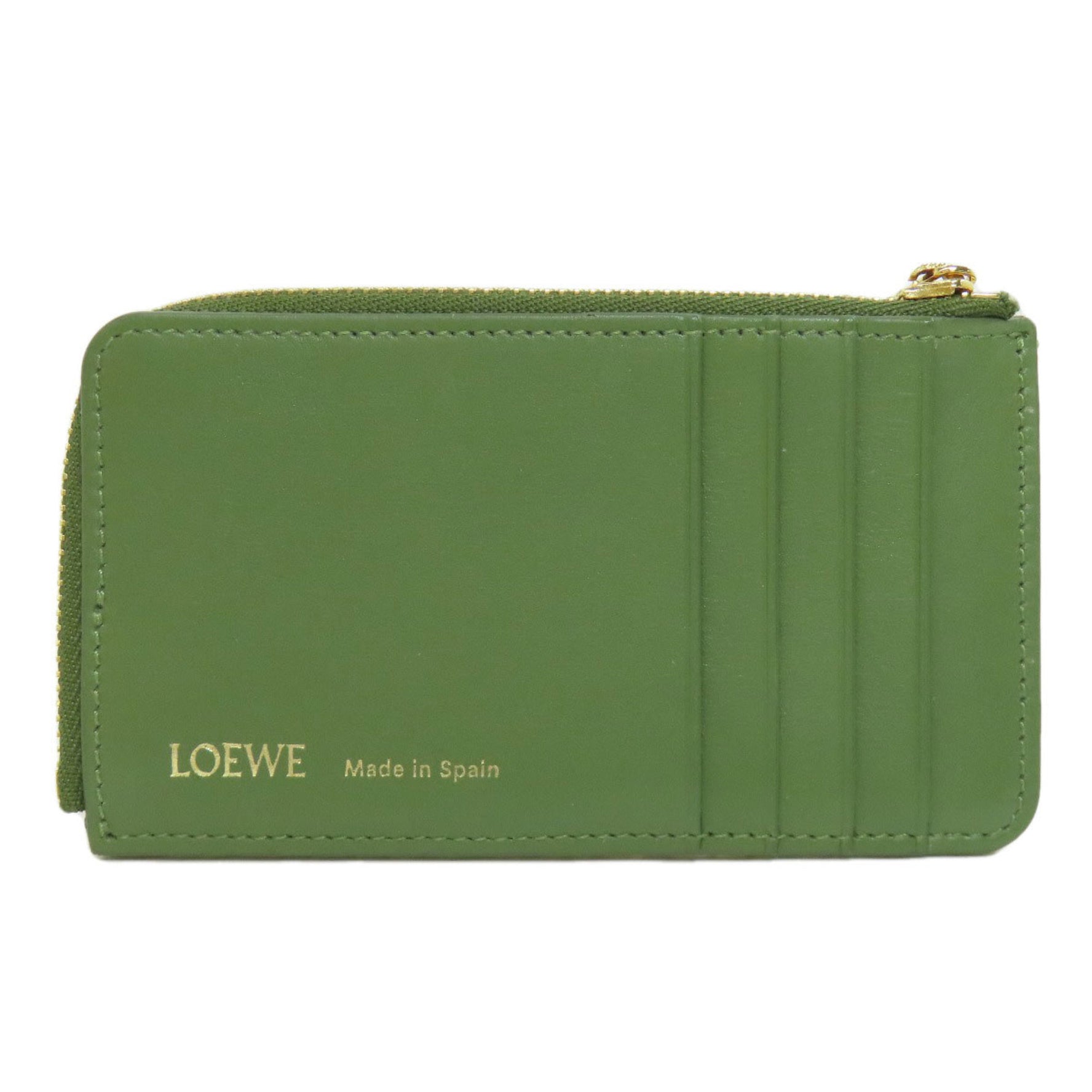 LOEWE ANAGRAM Wallet/Coin Case Canvas Leather
