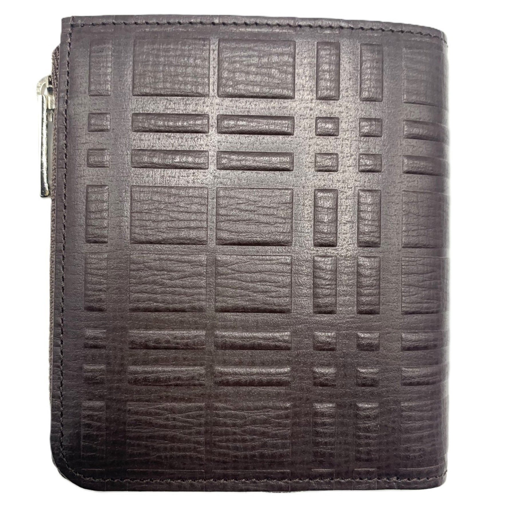 Burberry Nova Check Embossed Wallet L-Shaped Bi-Fold