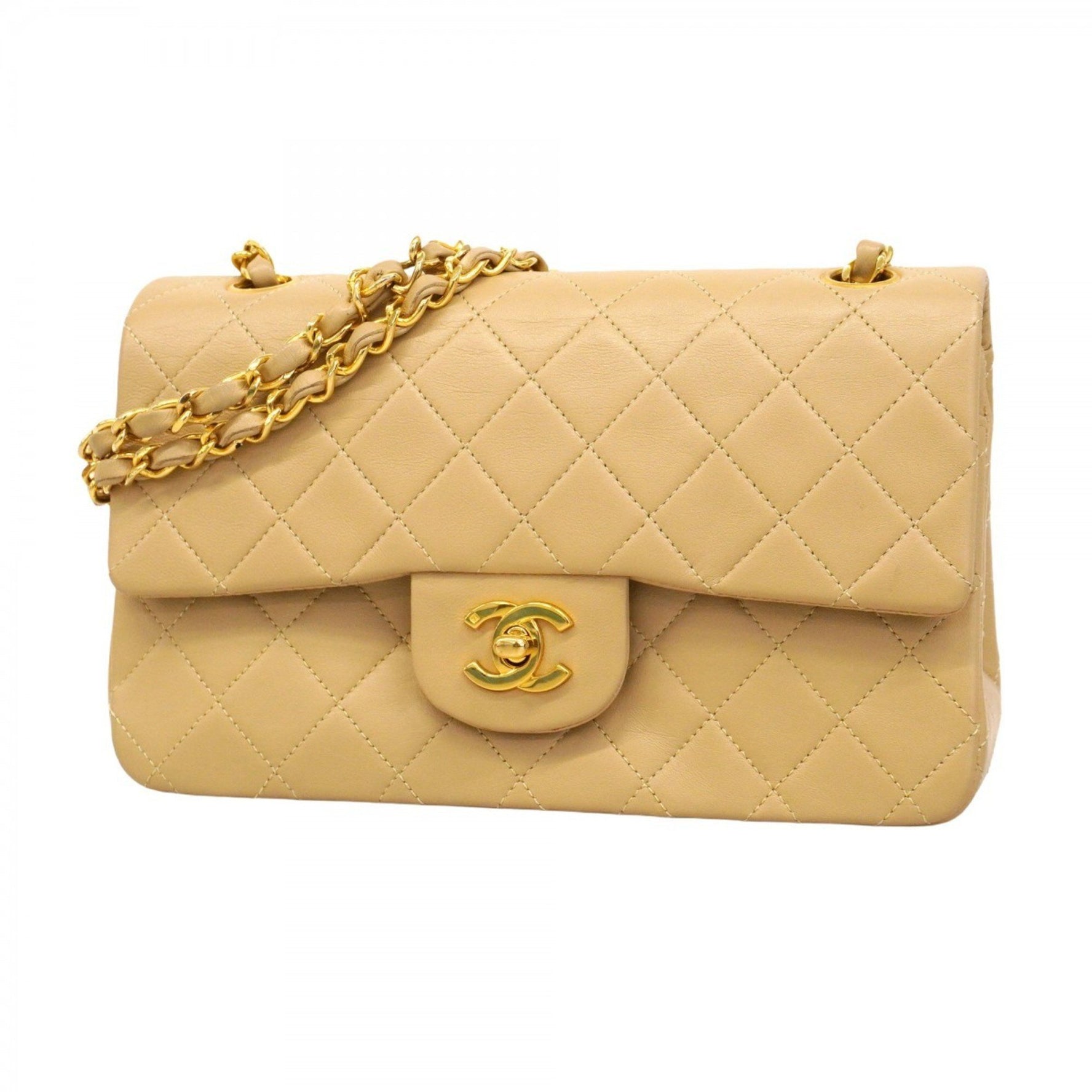 Chanel Matelasse Shoulder Bag with Double Flap and Chain, Lambskin