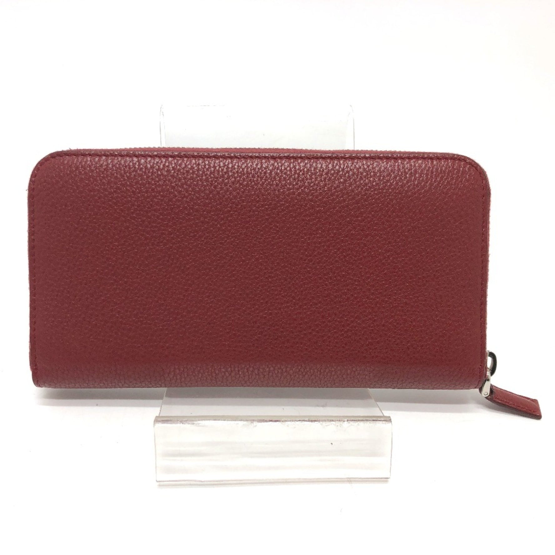 PRADA Logo gradient Wallet Long Wallet RedBased SilverHardware