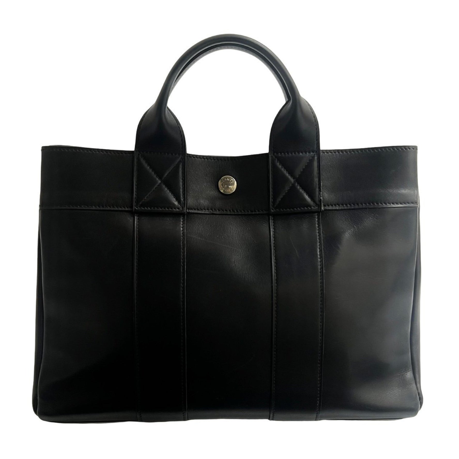 □E Stamped HERMES Foul Toe PM Evercalf Leather Handbag/Mini Tote Bag 638-1
