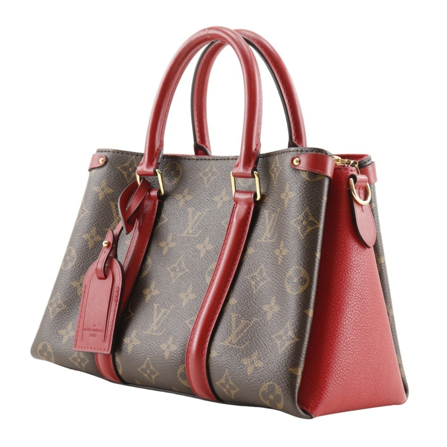 Louis Vuitton SoufflotNV BB Handbag Monogram Canvas 2020 Brown/Red