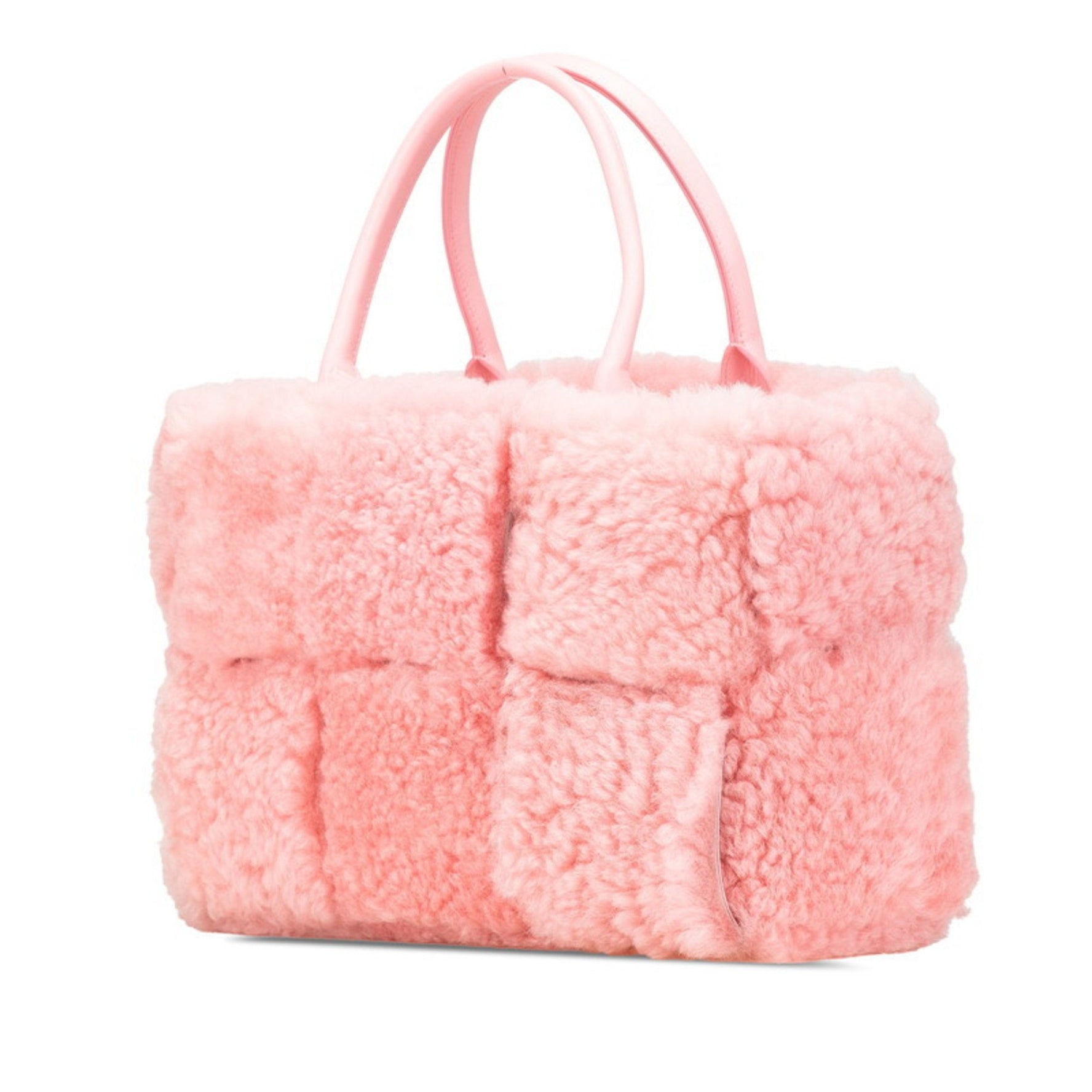 Bottega Veneta Maxi Intrecciato Arco Handbag in Mouton Leather