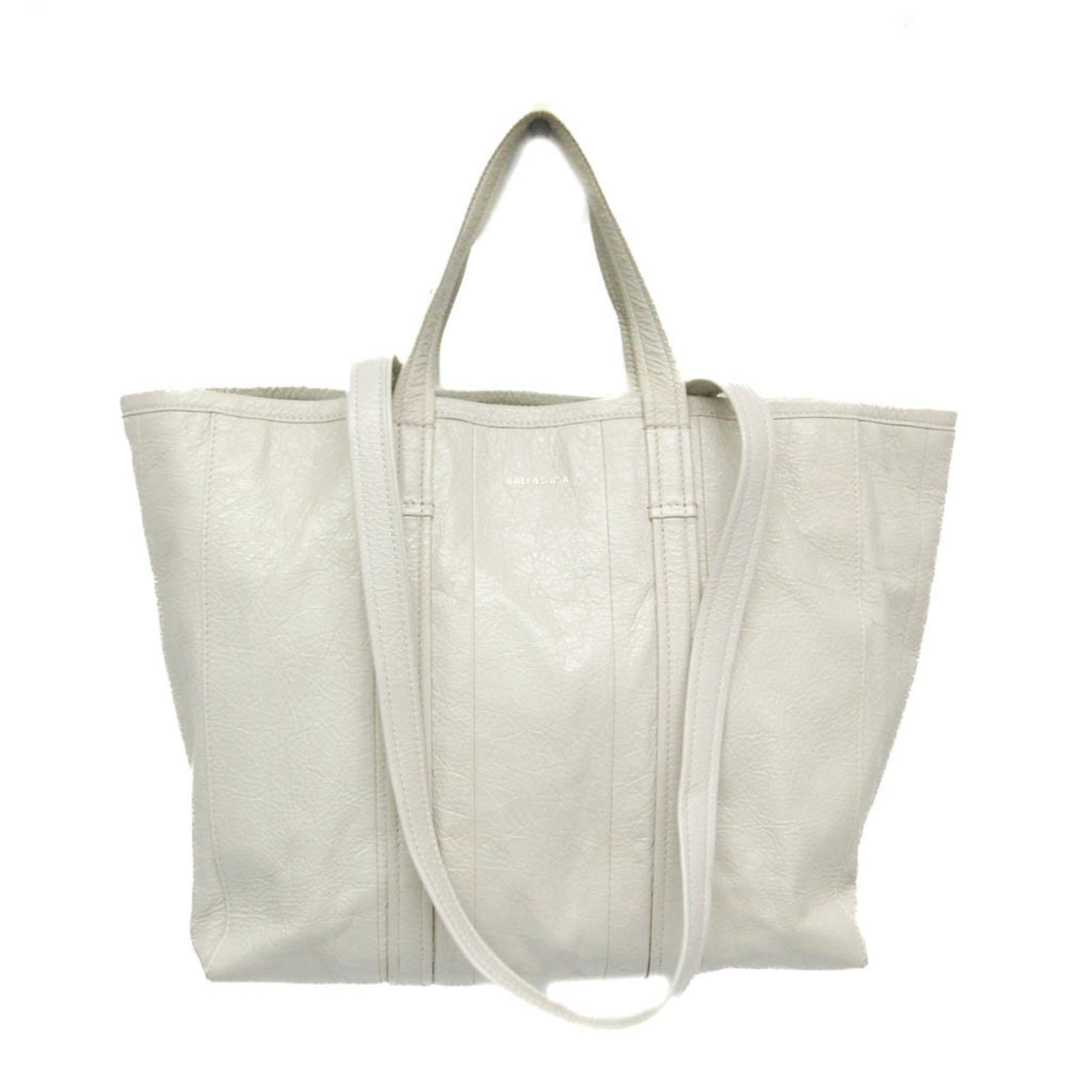 Balenciaga Barbes Medium Shopper Men,Women Leather Tote Bag