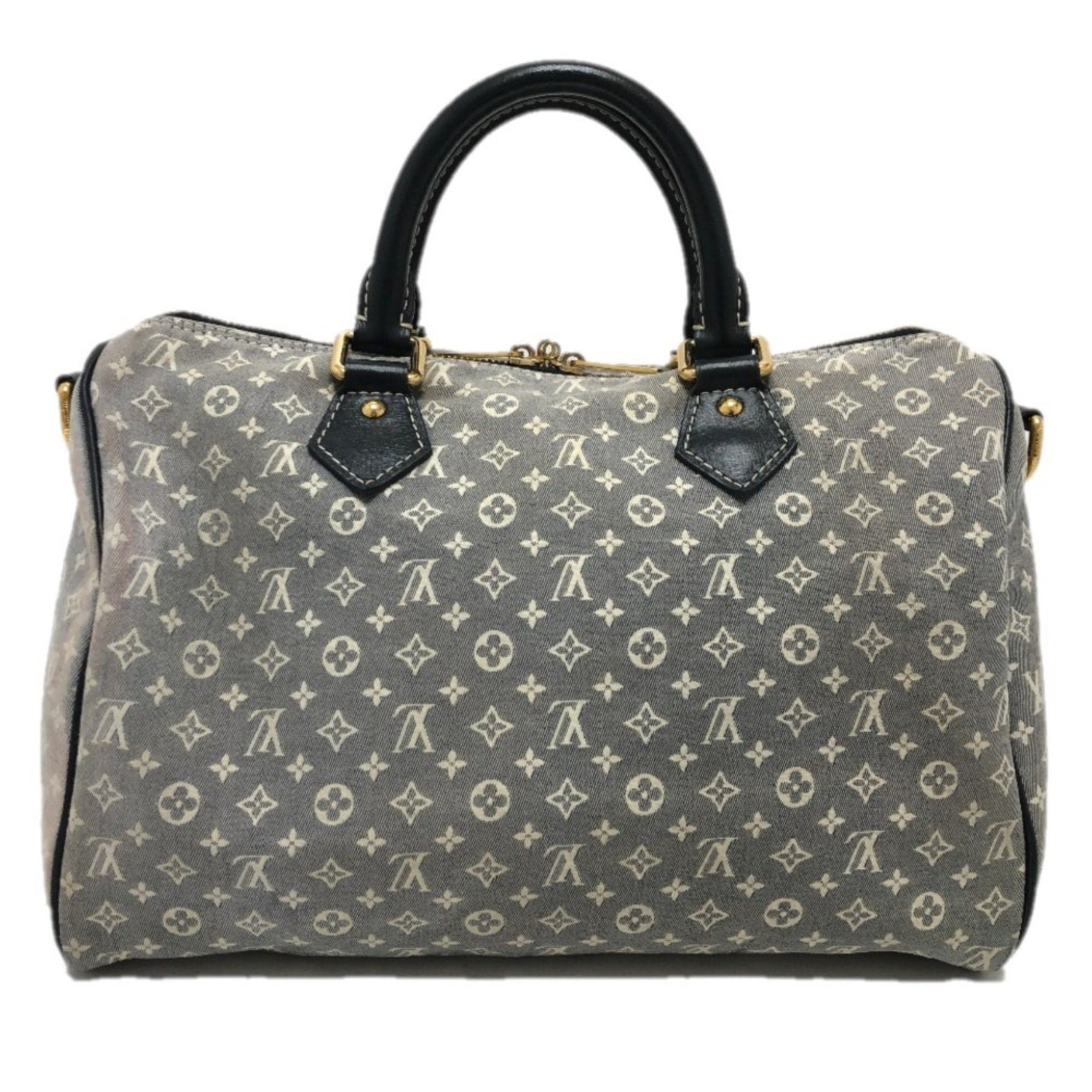 Louis Vuitton Monogram Idylle Speedy Bandouliere 3 Mini Boston Bag, Canvas, Ankle, Navy