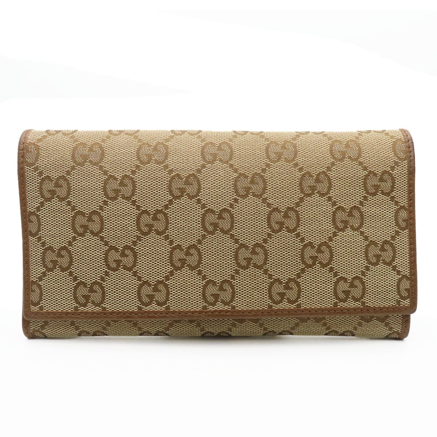 Gucci Long Wallet GG Canvas Leather Bi-fold Accessory