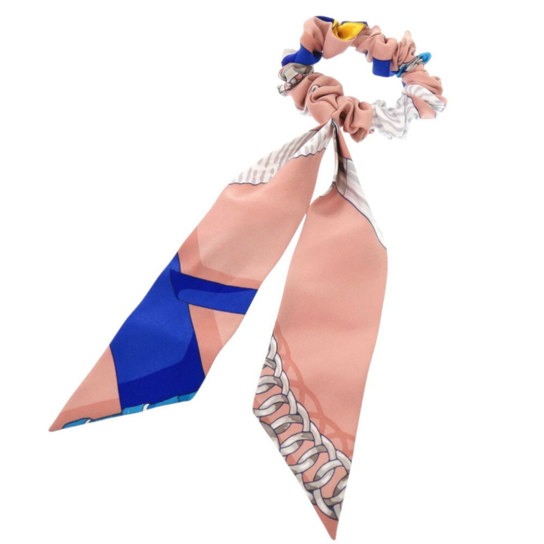 Hermes Bella Silk Scrunchie Multicolor