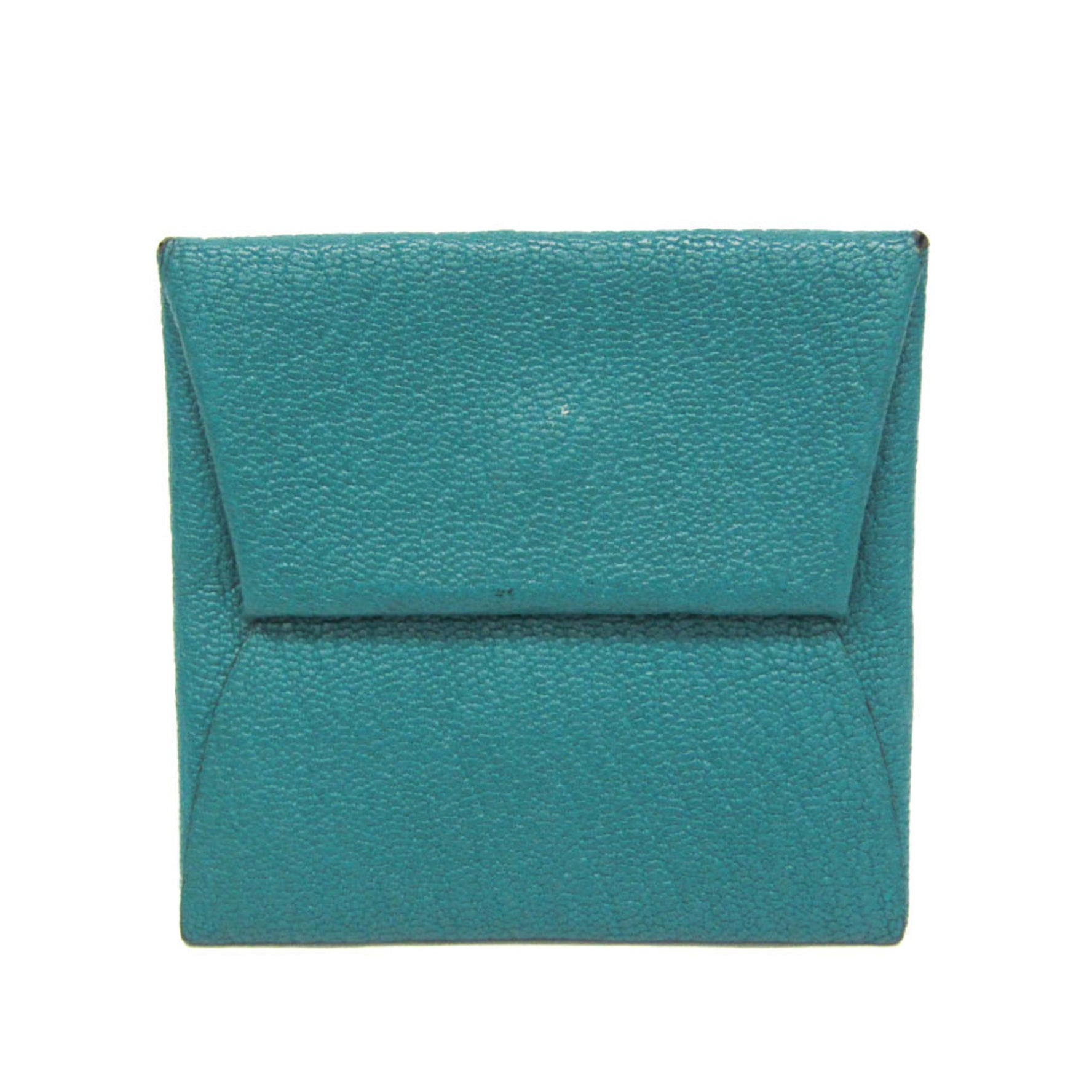 Hermes Bastia Women,Men Chevre Myzore Leather Coin Purse/coin Case