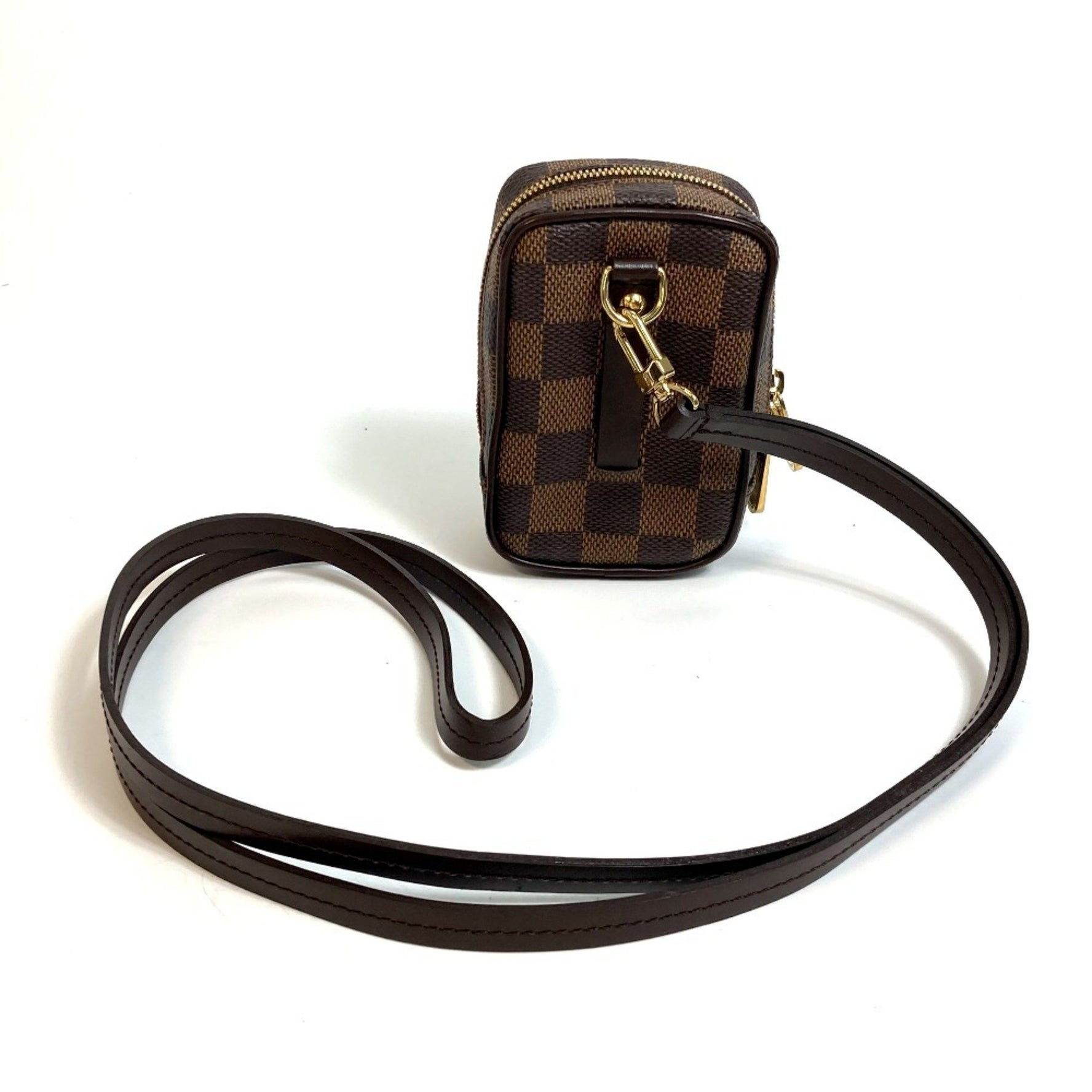Louis Vuitton Damier Etui Okapi Pouch Shoulder Bag in Canvas, Ebene Brown