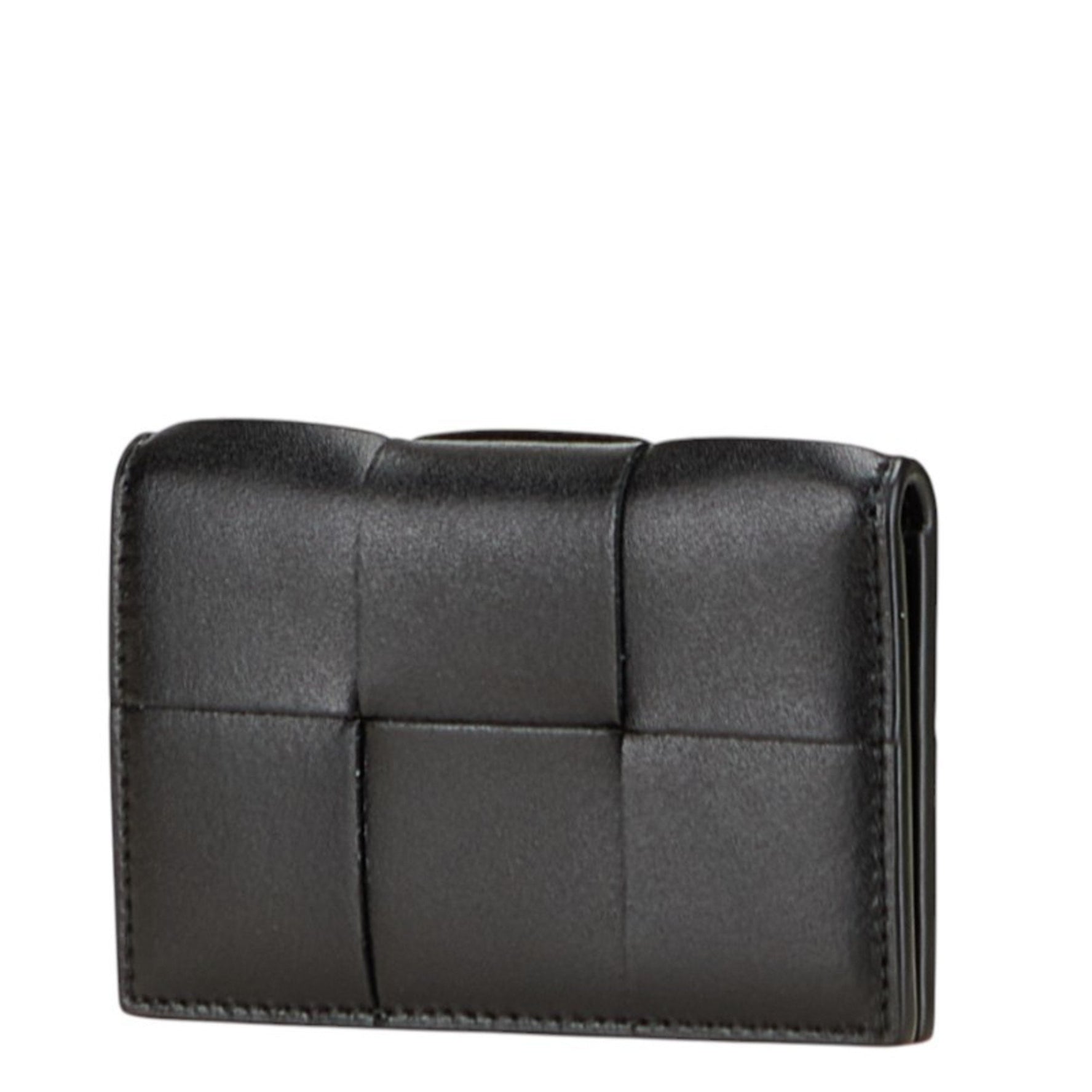 Bottega Veneta Maxi Intrecciato Cassette Business Card Case/Card Case/Pass Case in Leather