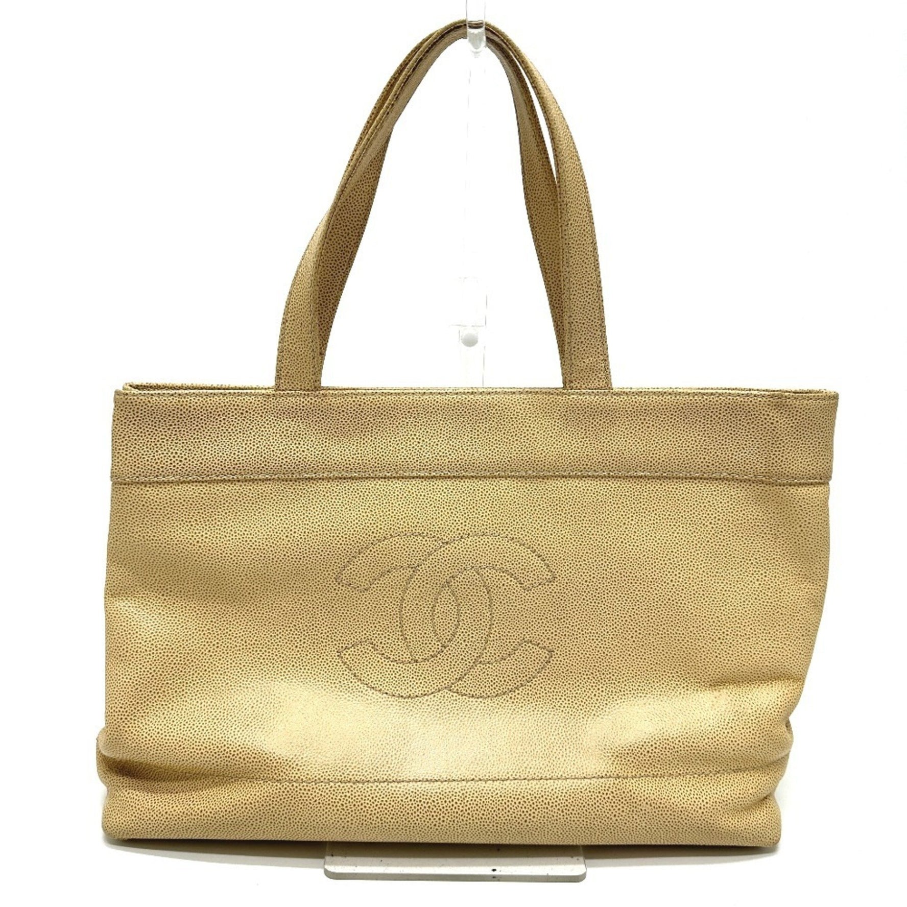 CHANEL Coco Mark CC Tote Bag in Caviar Leather