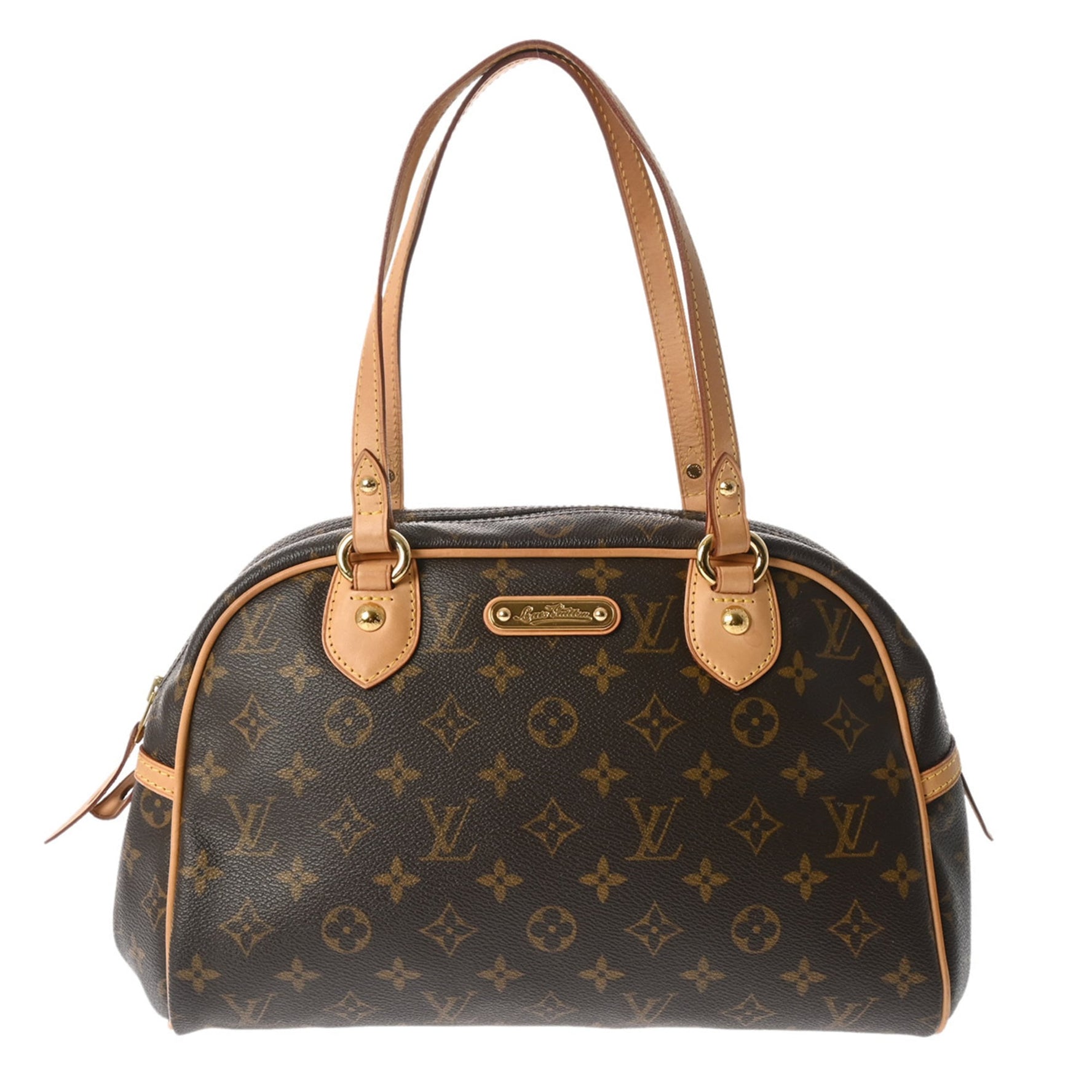 LOUIS VUITTON Monogram Montorgueil PM Canvas Handbag, AB Grade, Pre-owned, Ginzo
