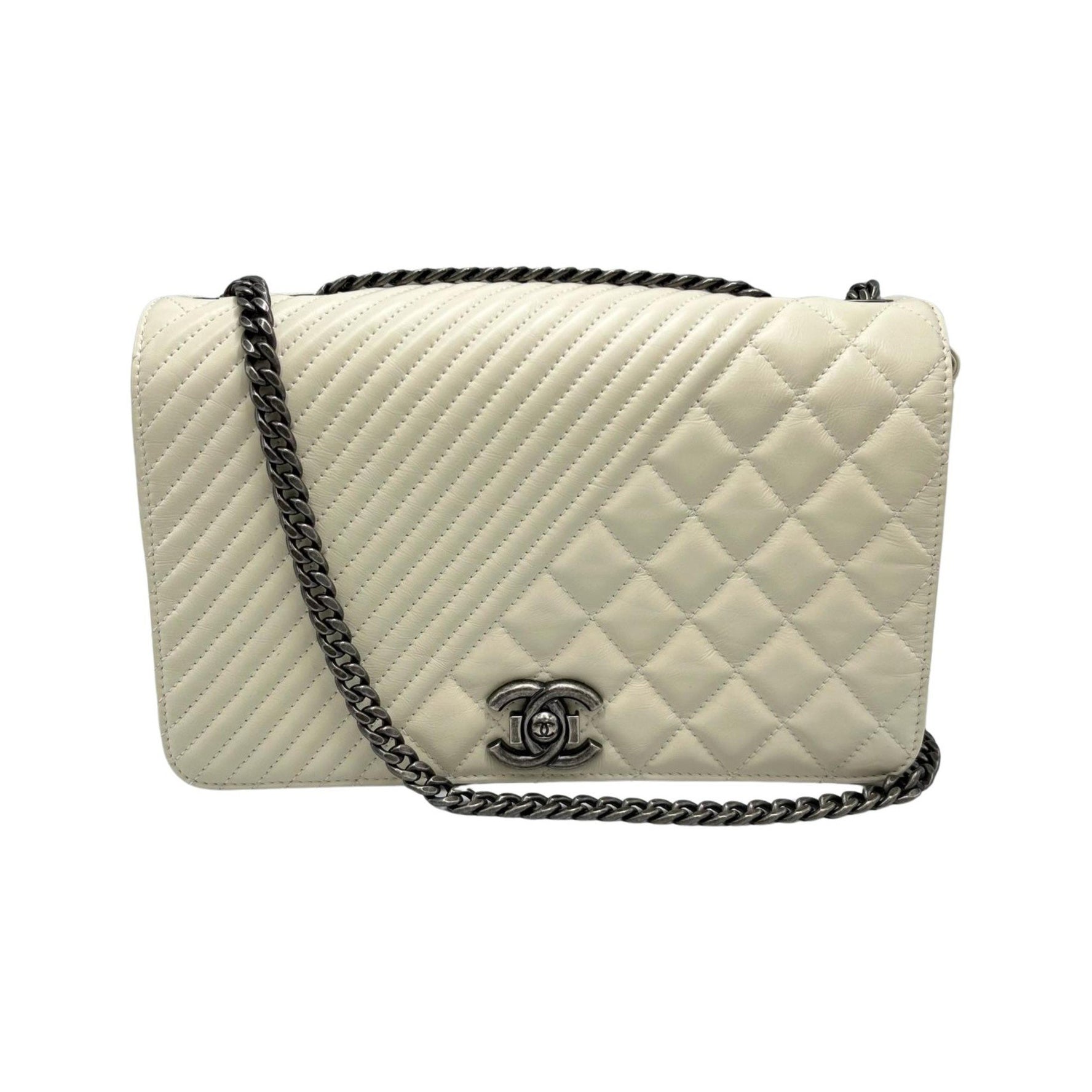 CHANEL Shoulder Bag Boy Chain Calfskin