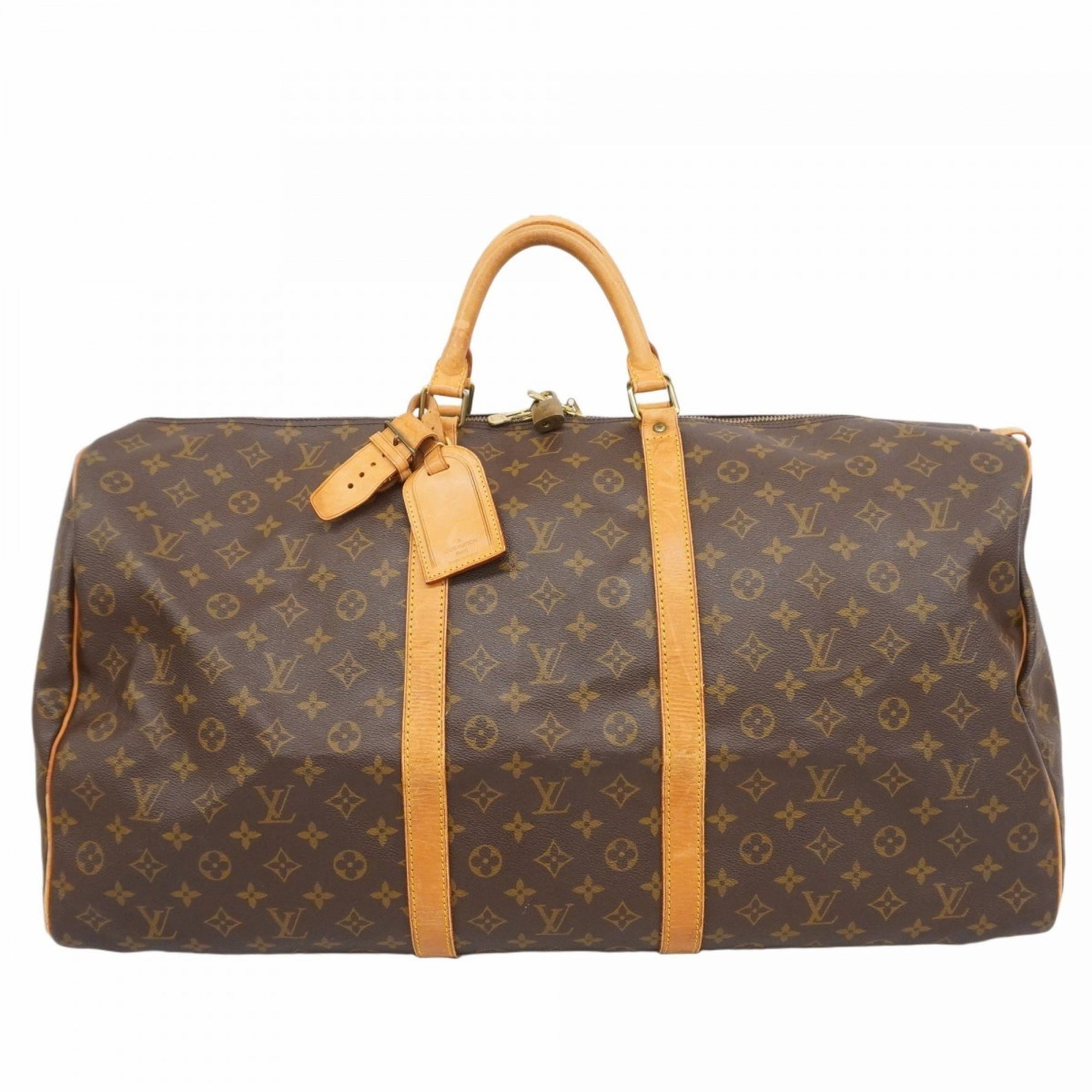 Louis Vuitton Monogram Keepall 60 Boston Bag Men's and