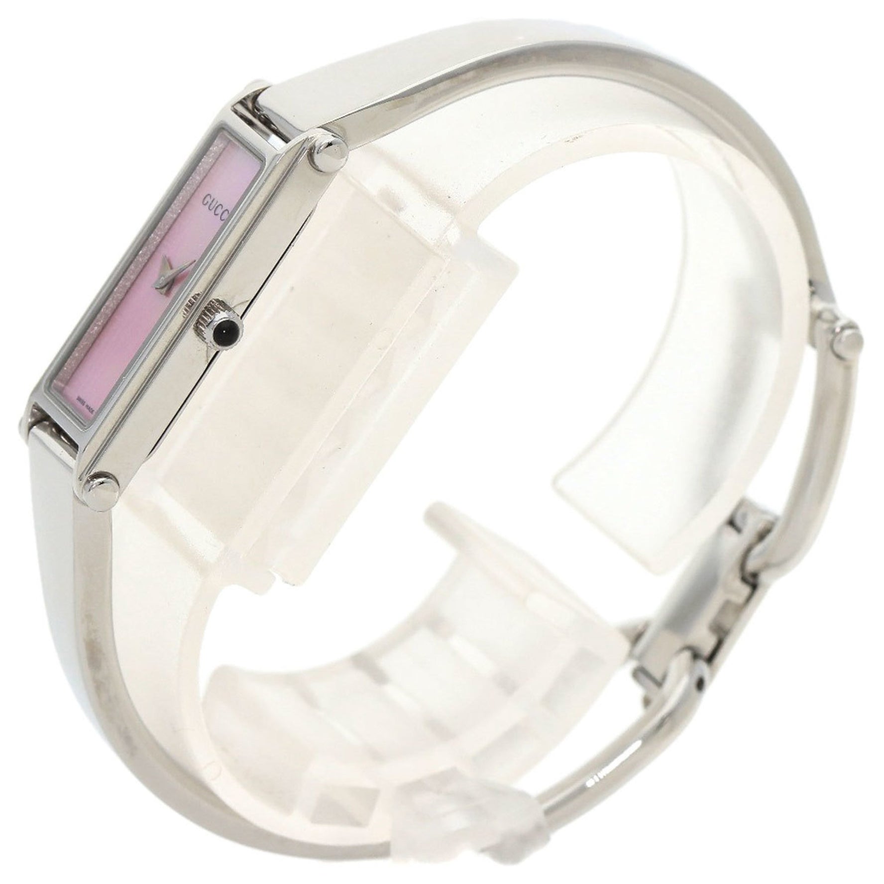 Gucci Square Face Watch Stainless Steel SS Ladies