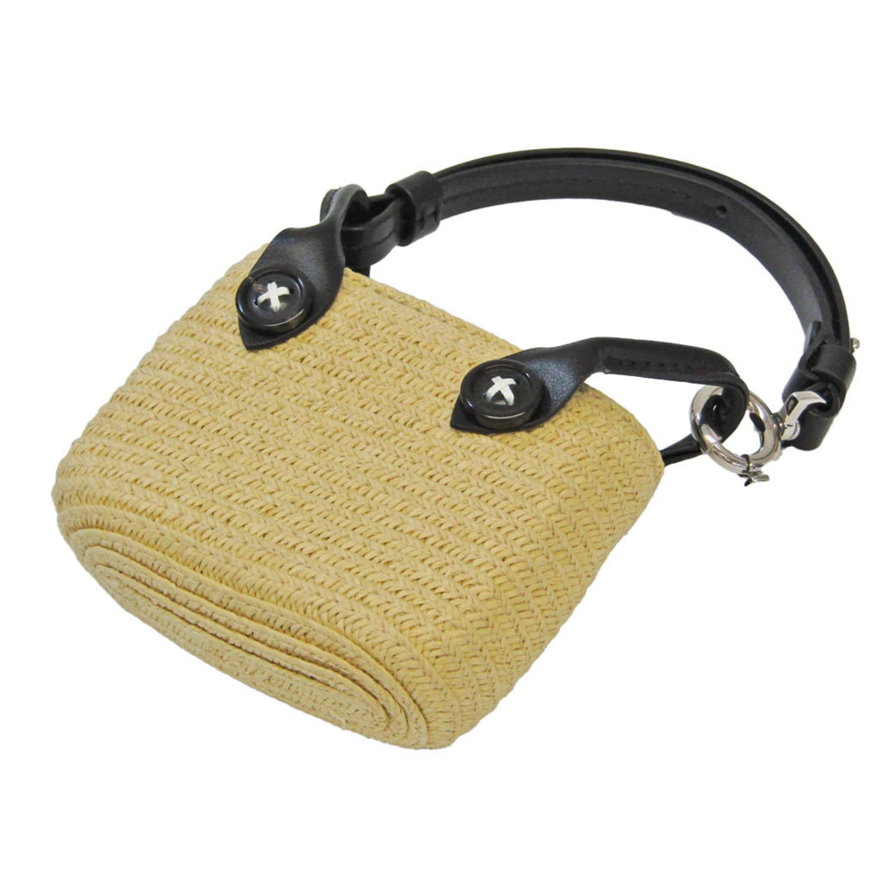 Maison Margiela Micro Paper Tote Bag Charm SA1VL0006 Women's Leather,Polyester Pouch Beige,Black,White