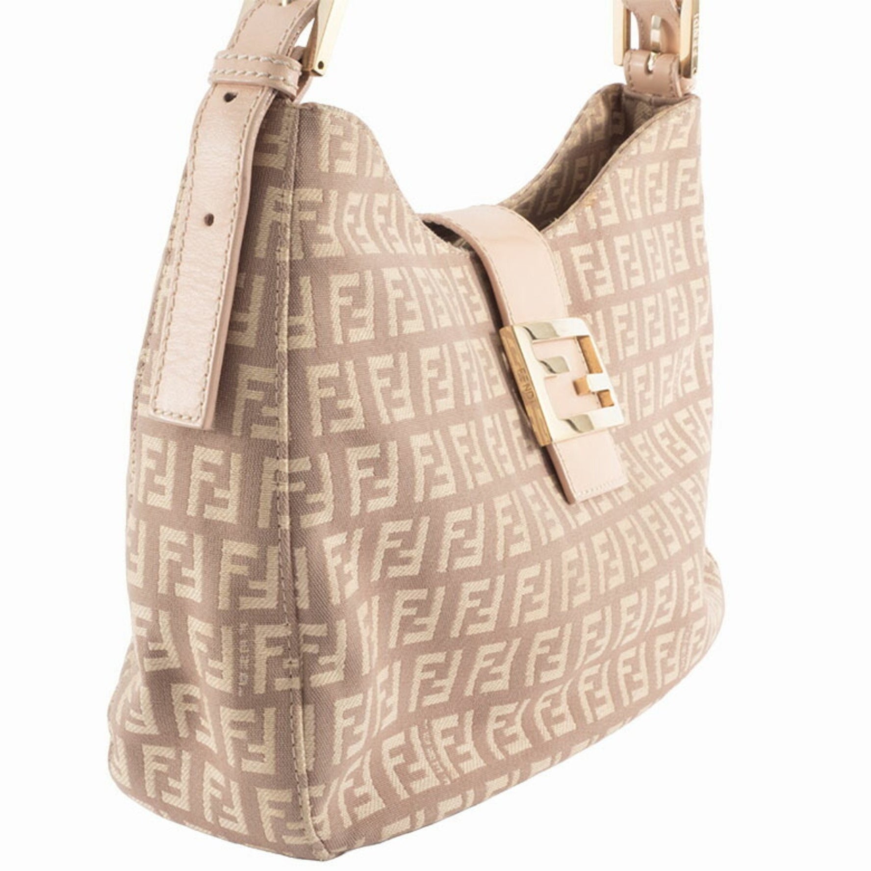 Fendi Zucca Shoulder Bag Pink