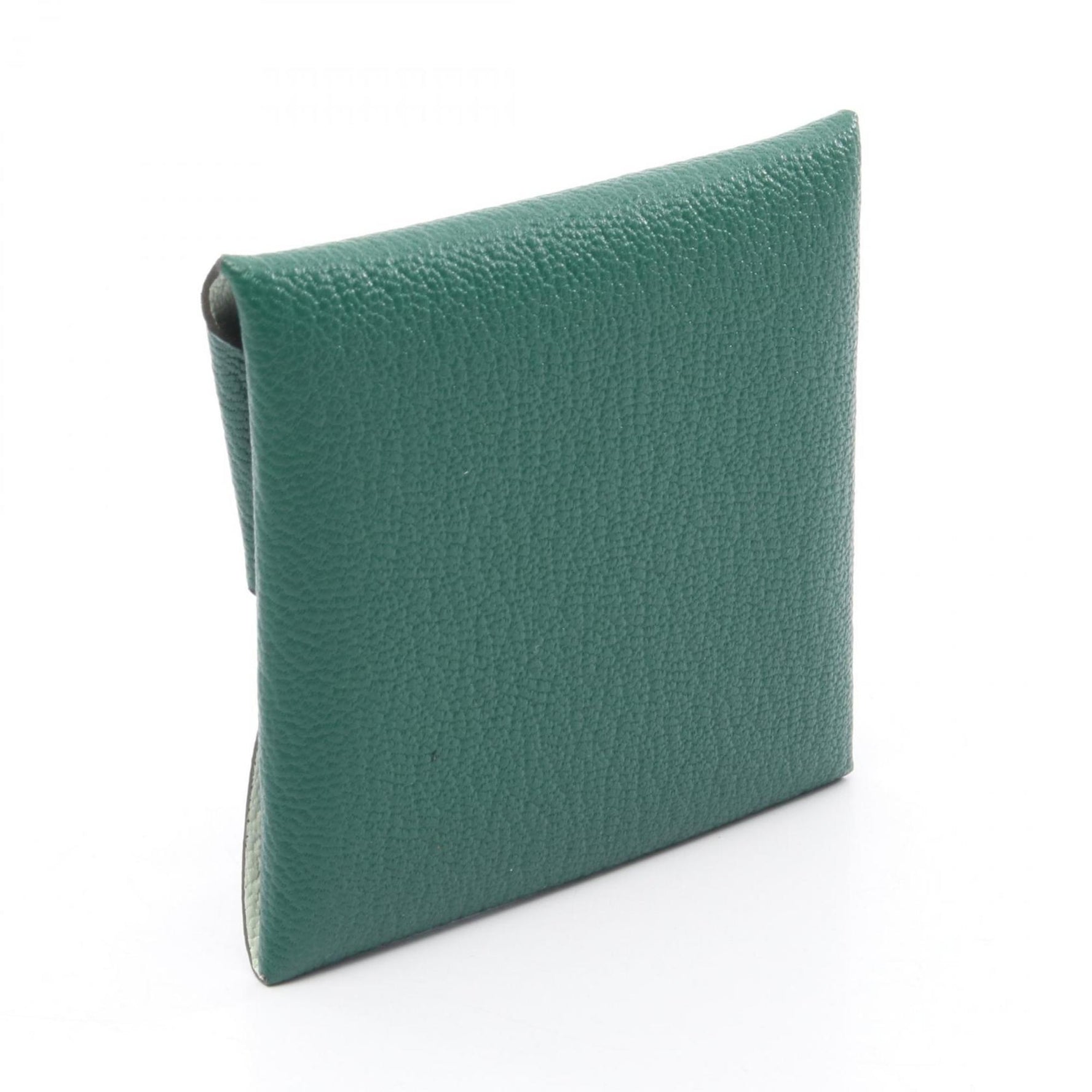 Hermes Hermès Bastia Verso wallet/coin case, leather, Chevre, Vert Moyen