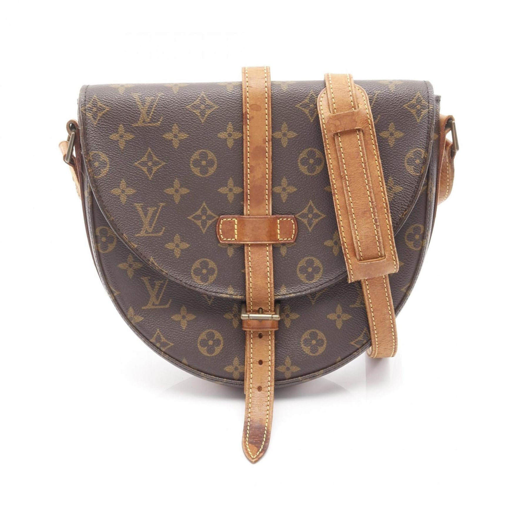 Louis Vuitton Chantilly GM Shoulder Bag in Coated Canvas and Leather with Monogram Design